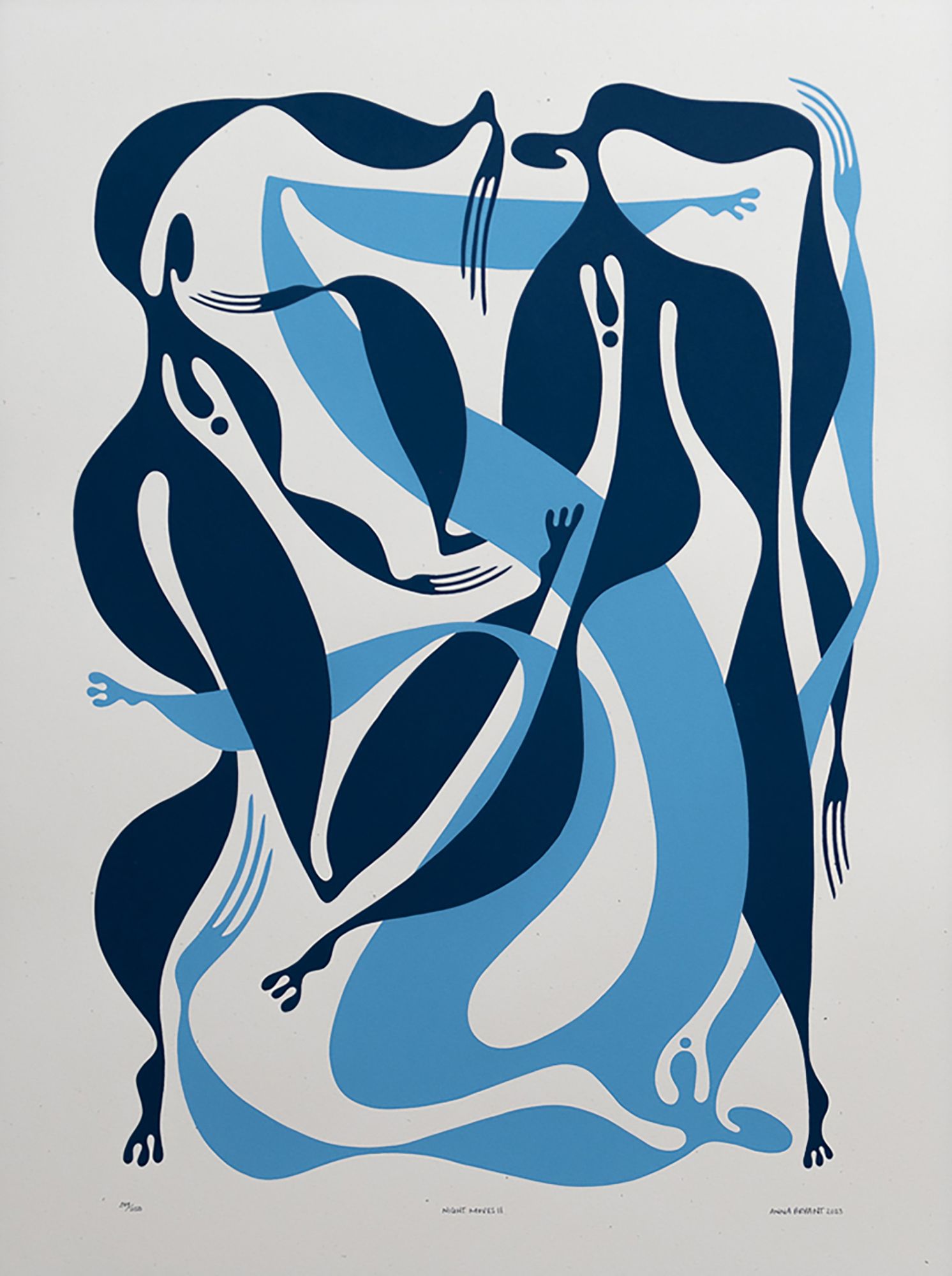 Night Moves - 2023 - screen print - 18x24