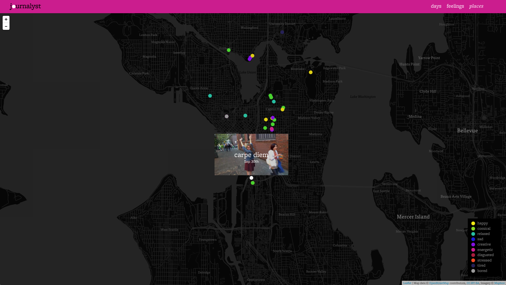 View your memories on the map.