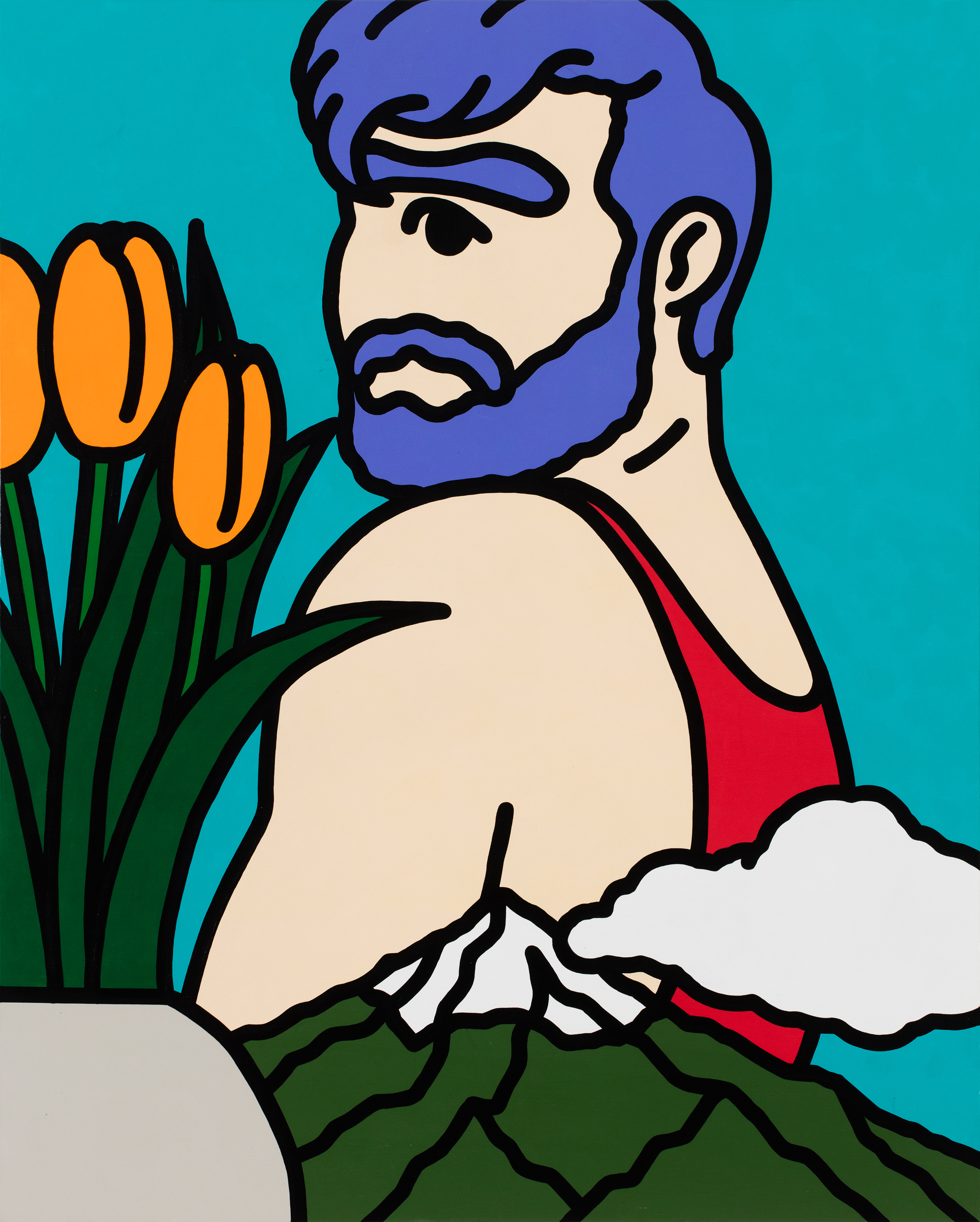  The view from my windows 2016, acrylic on canvas, 100 x 80.5cm2016, 캔버스에 아크릴, 100 x 80.5cm