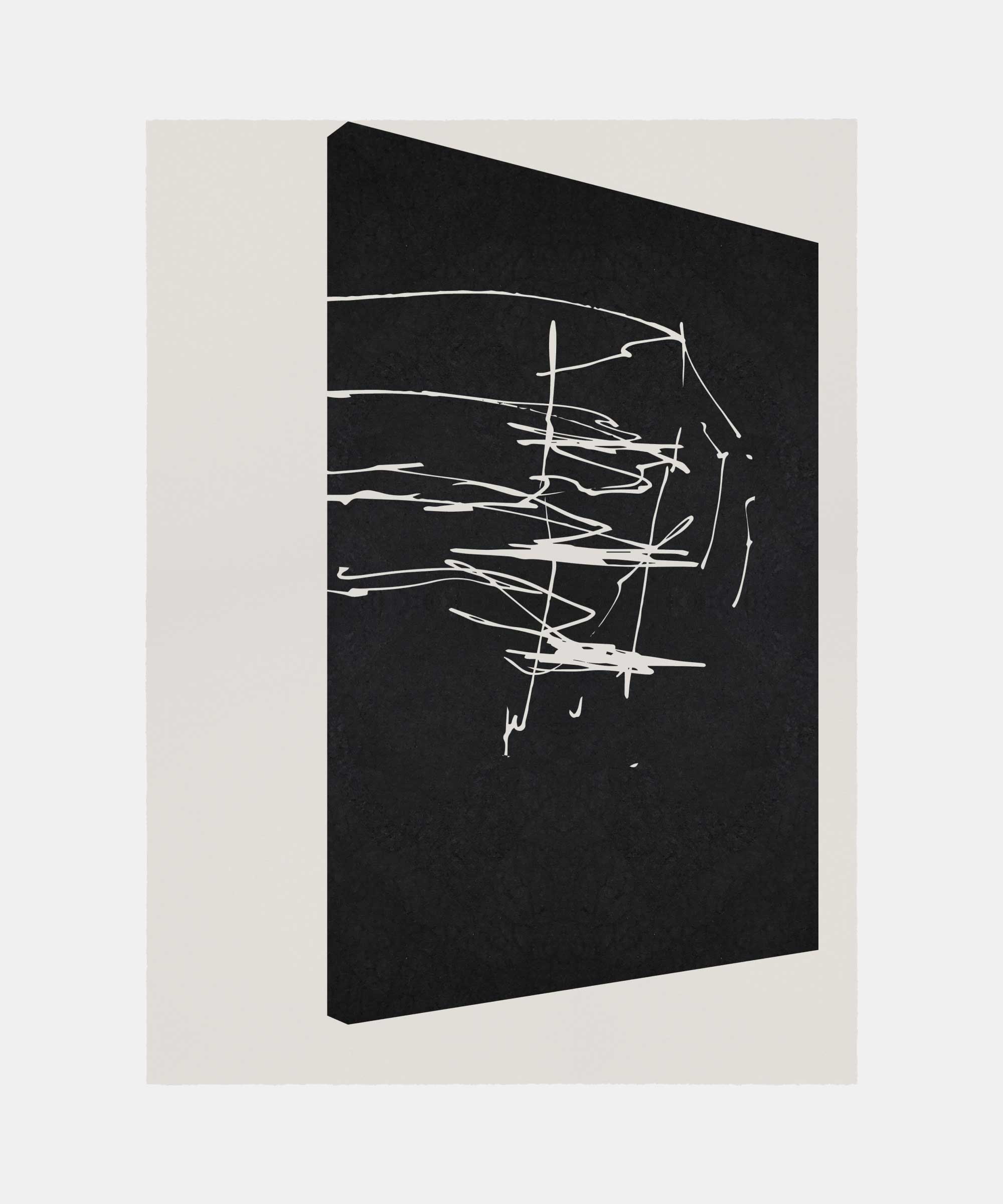 Drawing of a painting, 2020. Marking pen on paper. 56&#160;×&#160;76&#160;cm.