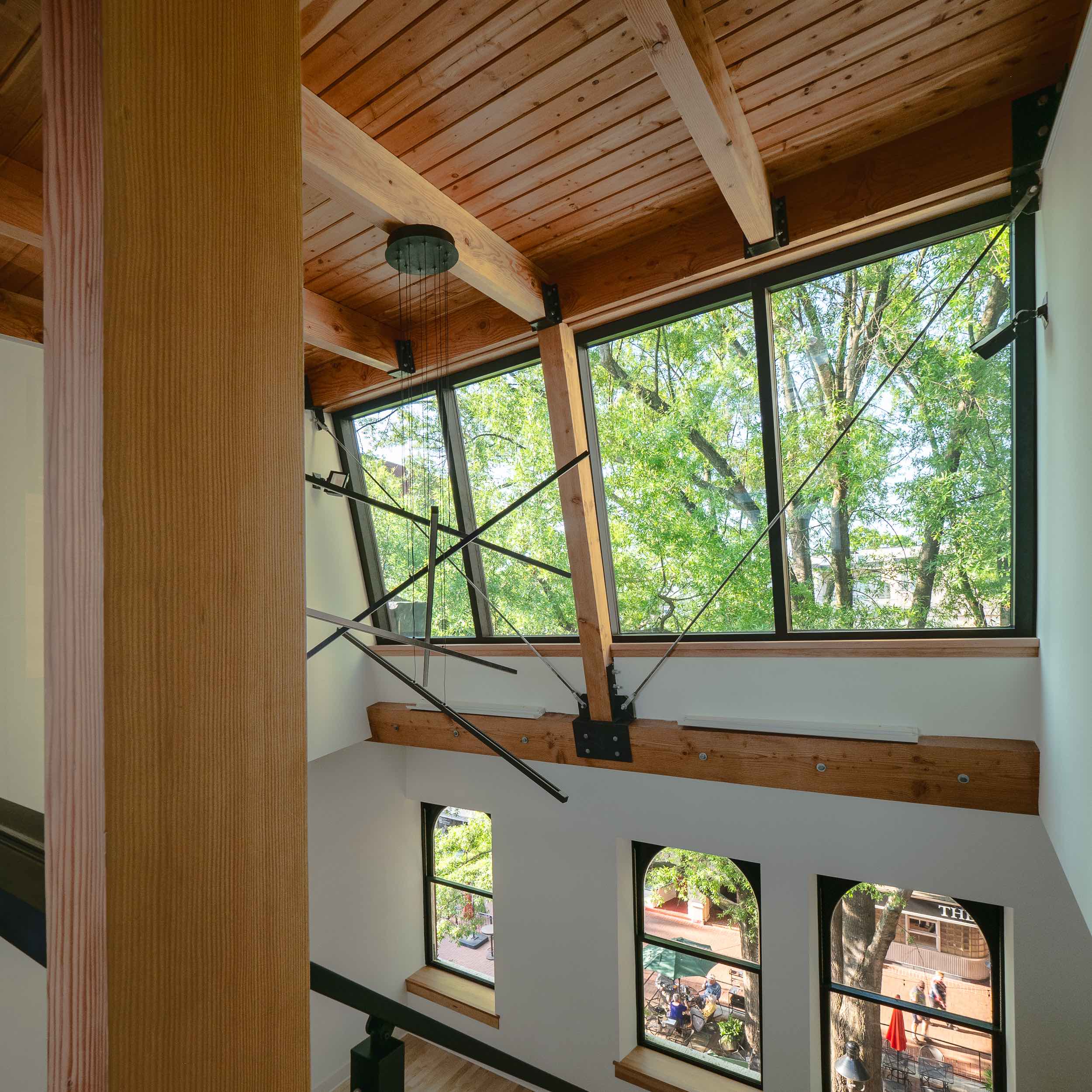 Top Of Stairs | Charlottesville Loft Apartment | PARABOLA Architecture | Kevin Burke Photography | Copyright 2023