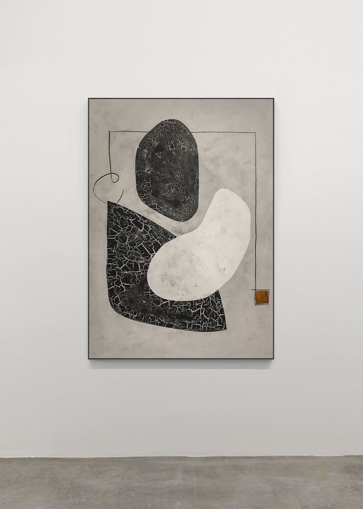 Untitled, 2017 | Mixed media on wood panel | 40” x 55”