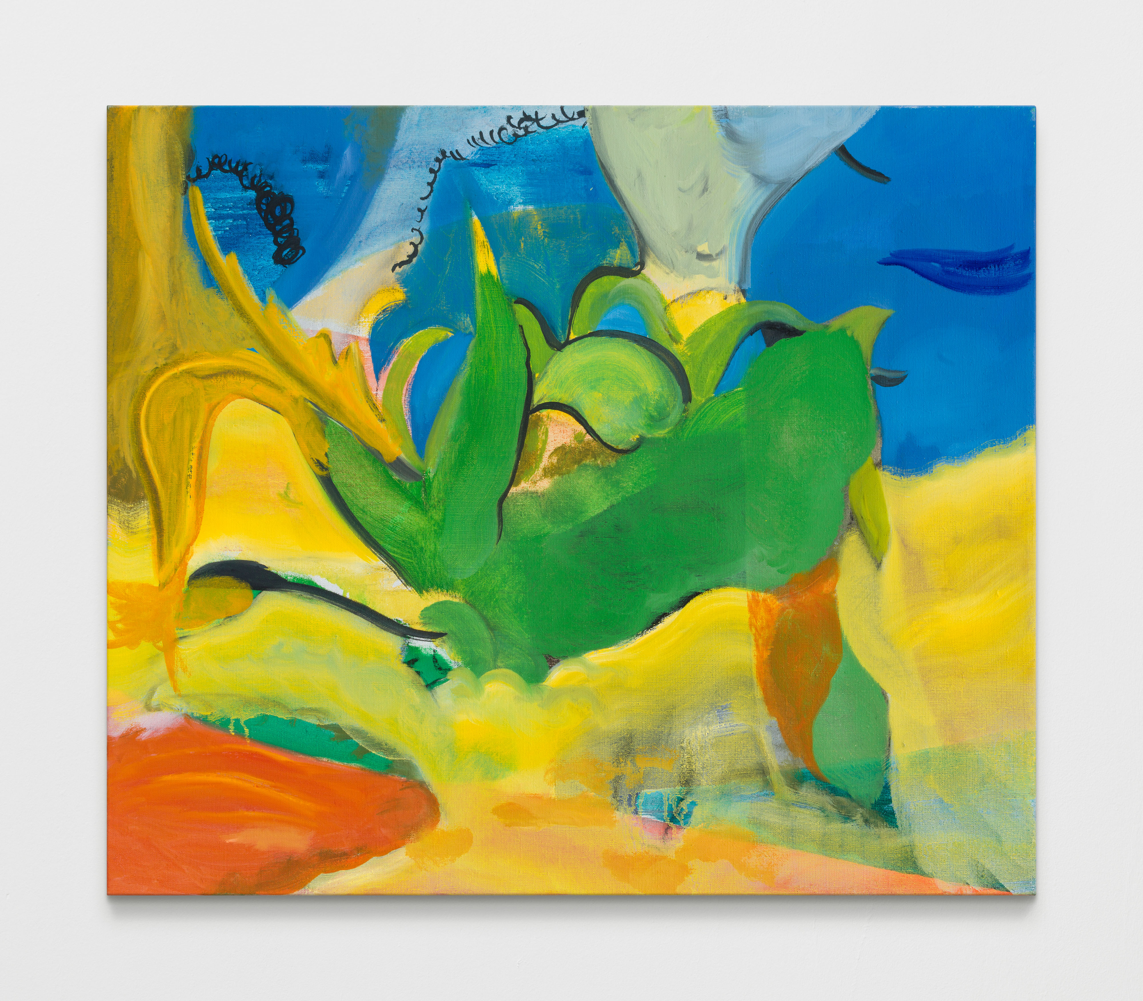 Swampy Growth  95 cm x 80 cm, oil on canvas, 2021