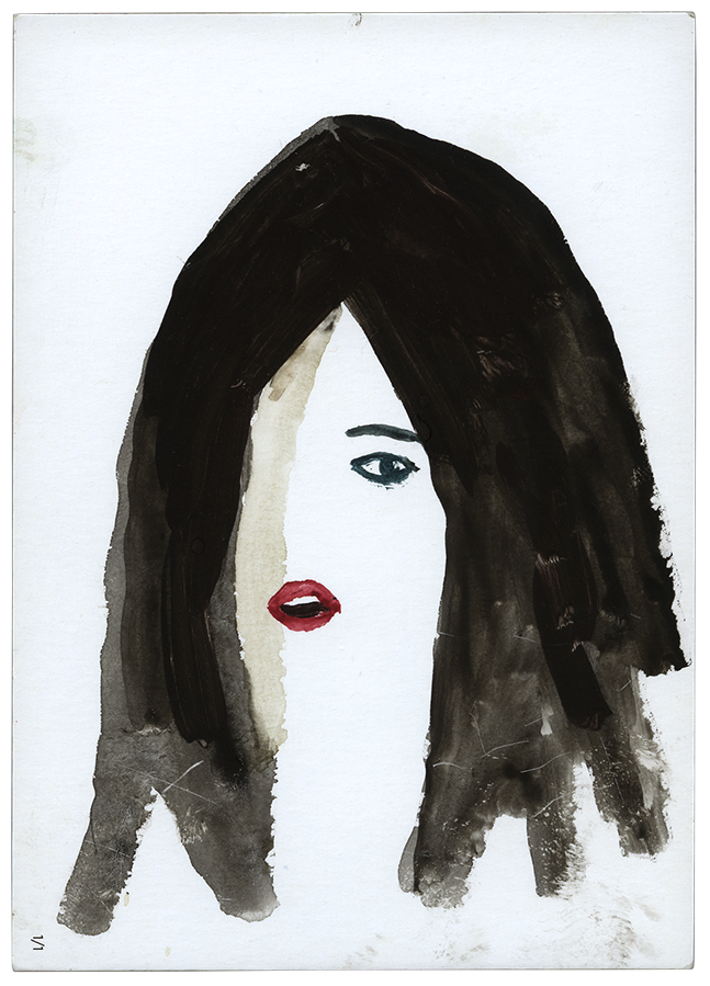 #03 - ARTISTS: WE ARE THE PAINTERS "POSTE PEINTURE" UNIQUE ORIGINAL PAINTING - WATERCOLOUR ON POSTCARD, SIZE 148 X 105 MM, 350 G