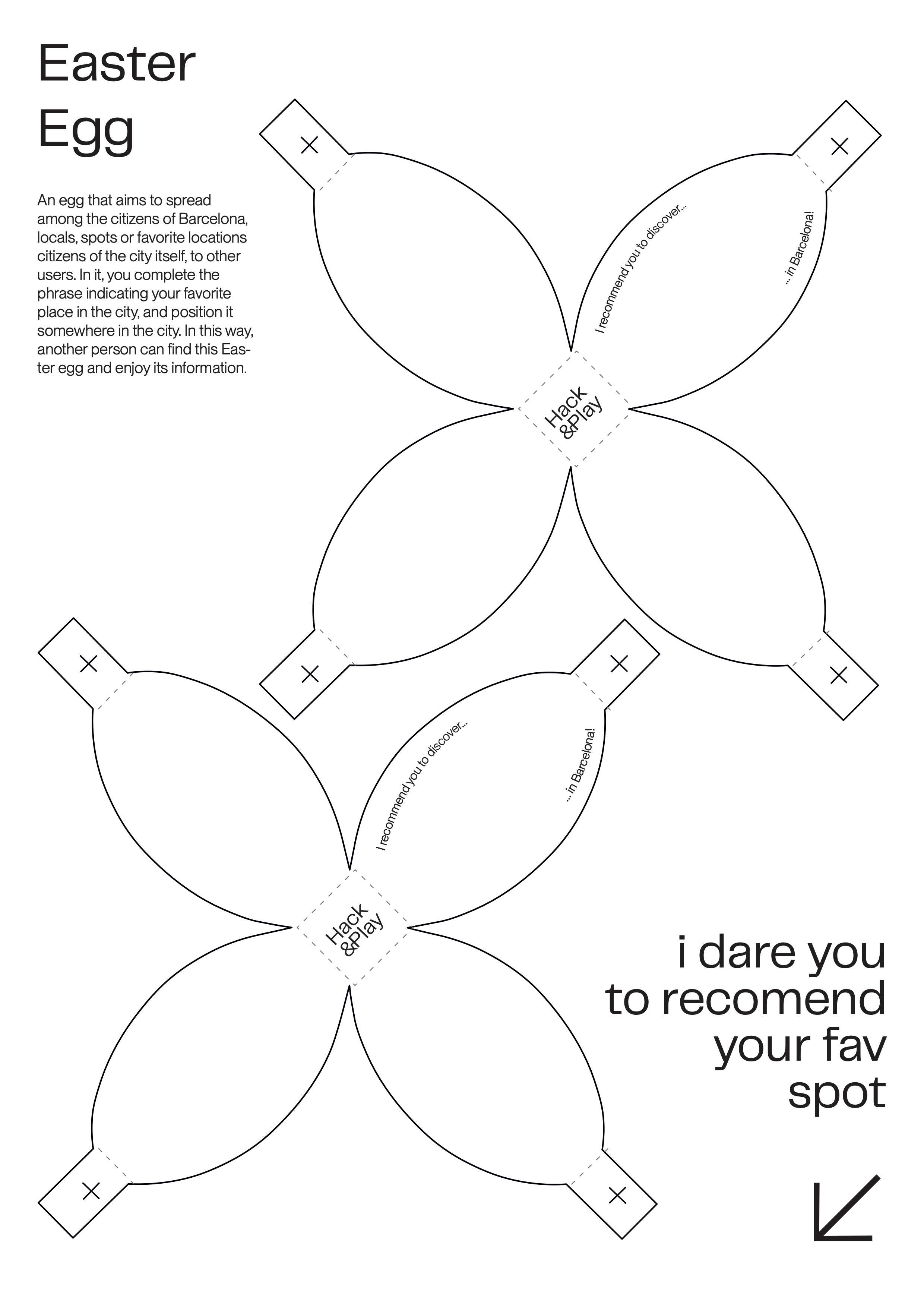 Instructions and template for Easter Egg