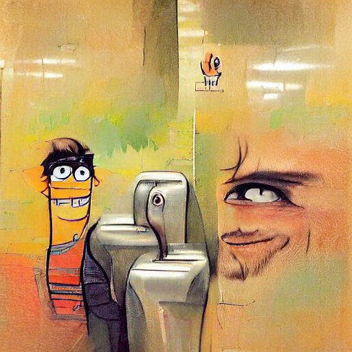 When you see a poster of an attractive guy on a wall next to the urinals… and he looks at you as though he KNOWS that you want him! | awkward