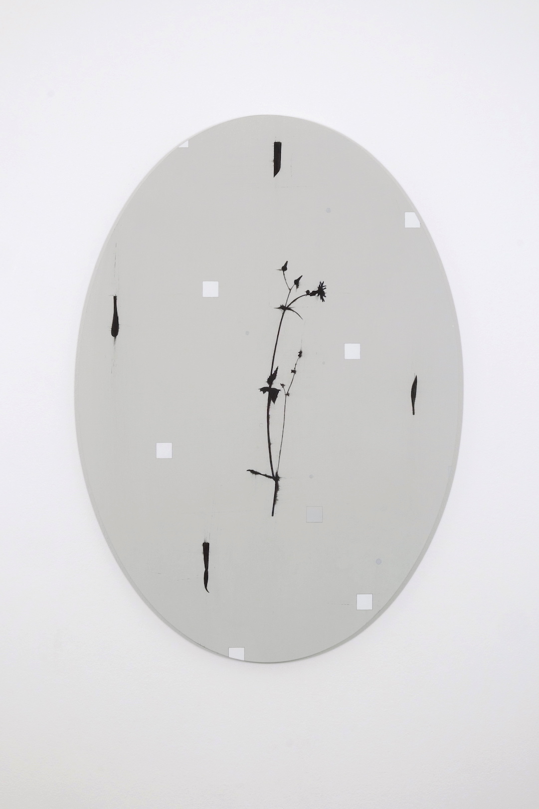 Untitled 2017, acrylic and pencil on aluminium, 67 x 47 cm