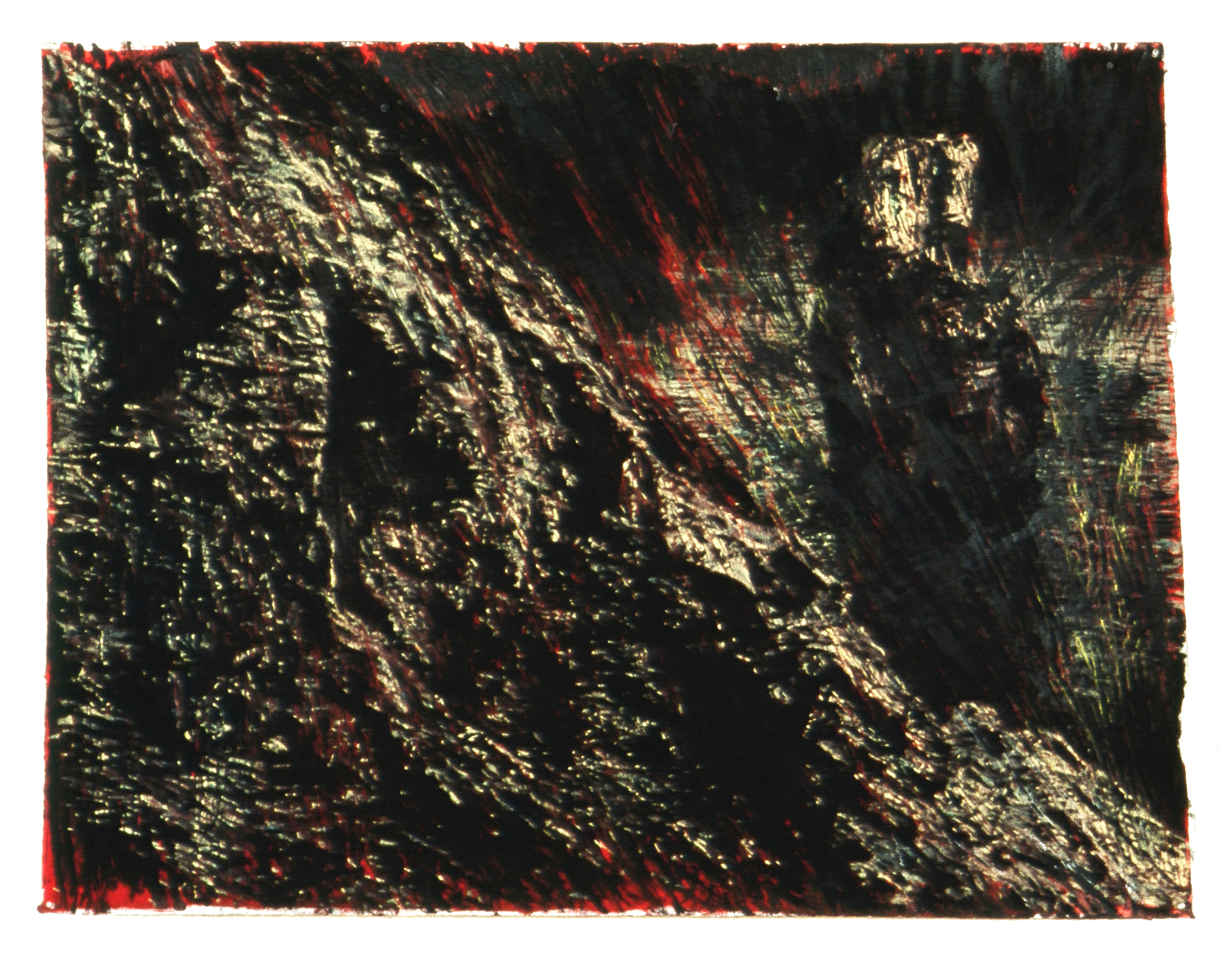 For reasons which I shall make obvious to you, 1986. Acrylic and pastel on paper, 133 cm × 174 cm. Michell Endowment Collection, National Gallery of Victoria.