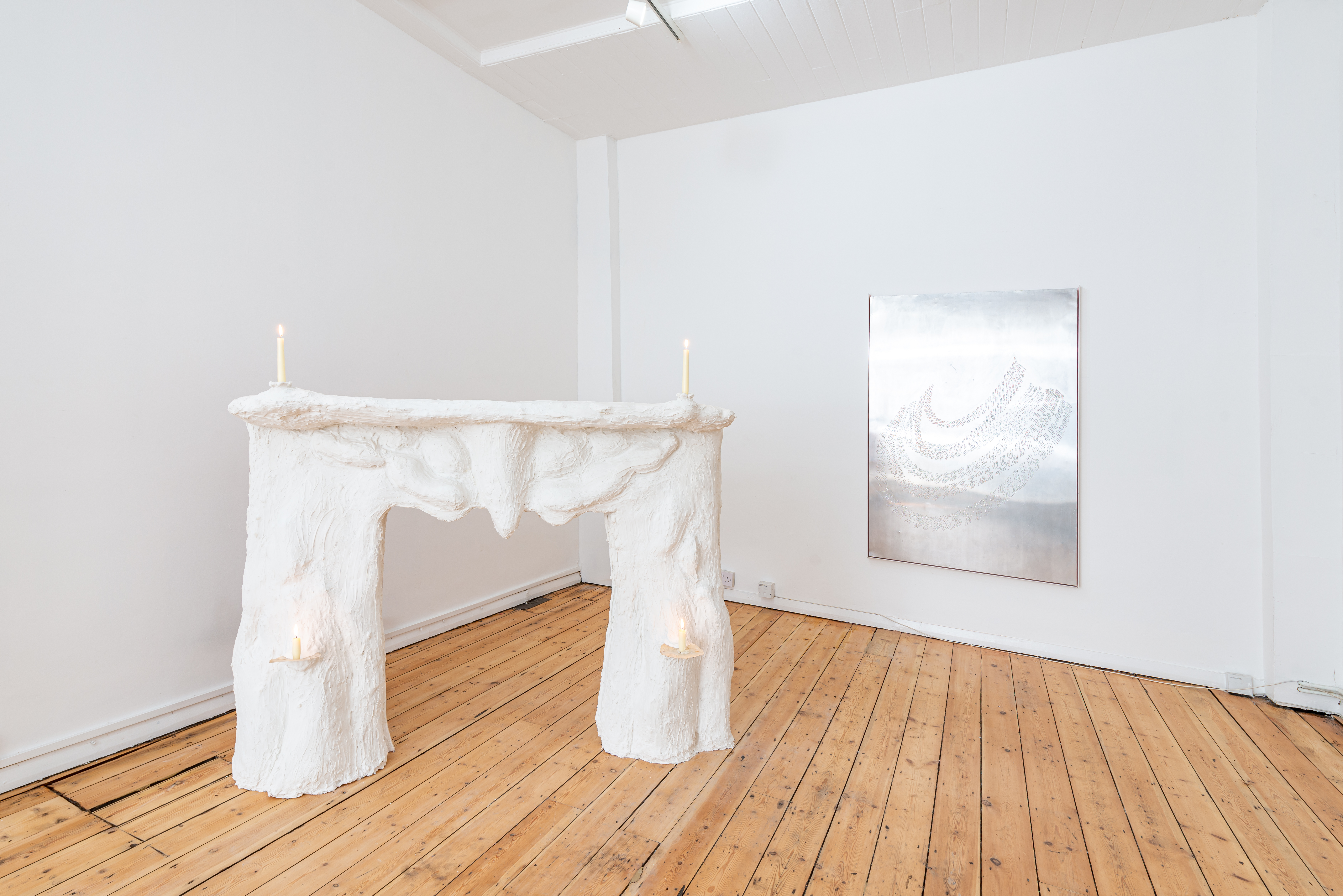   Installation view: Allow Cookies, Kupfer, London, UK Curated by Isabel Davies, Isabel Walter & Laurie Barron  Photography by Gillies Adamson Semple