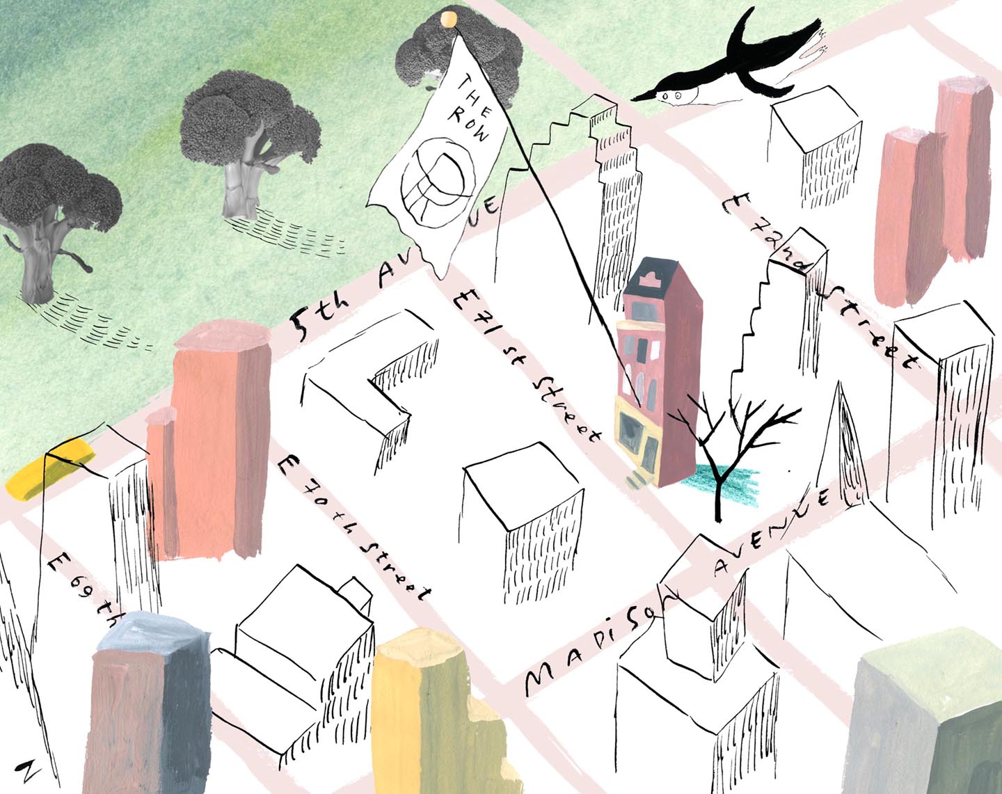 The Row, New York map