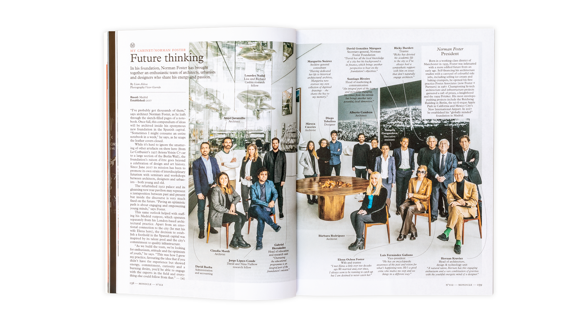 My Cabinet. Norman Foster, Monocle nº 112, 2018