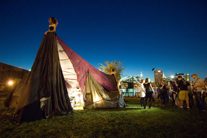 Party Dress in Brooklyn, NY with string quartet inside.