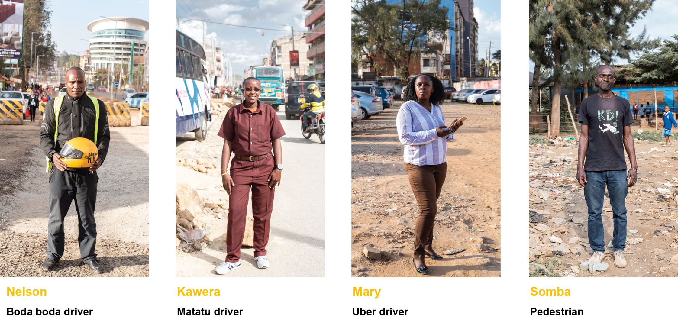 "Moving in Nairobi" builds a comparative taxonomy of different transport options. Through these infographics, it is easy to compare prices, vehicle capacity, and commute time.