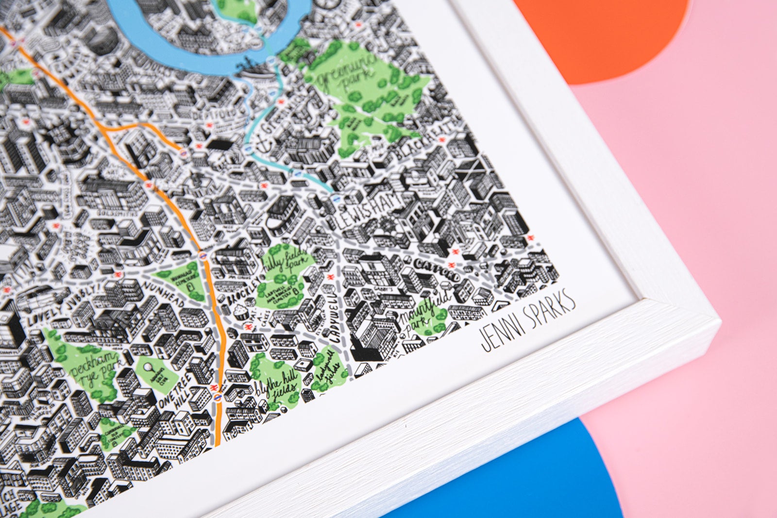 Jenni Sparks London Map Hand Drawn Map Of London 2021 - Jenni Sparks