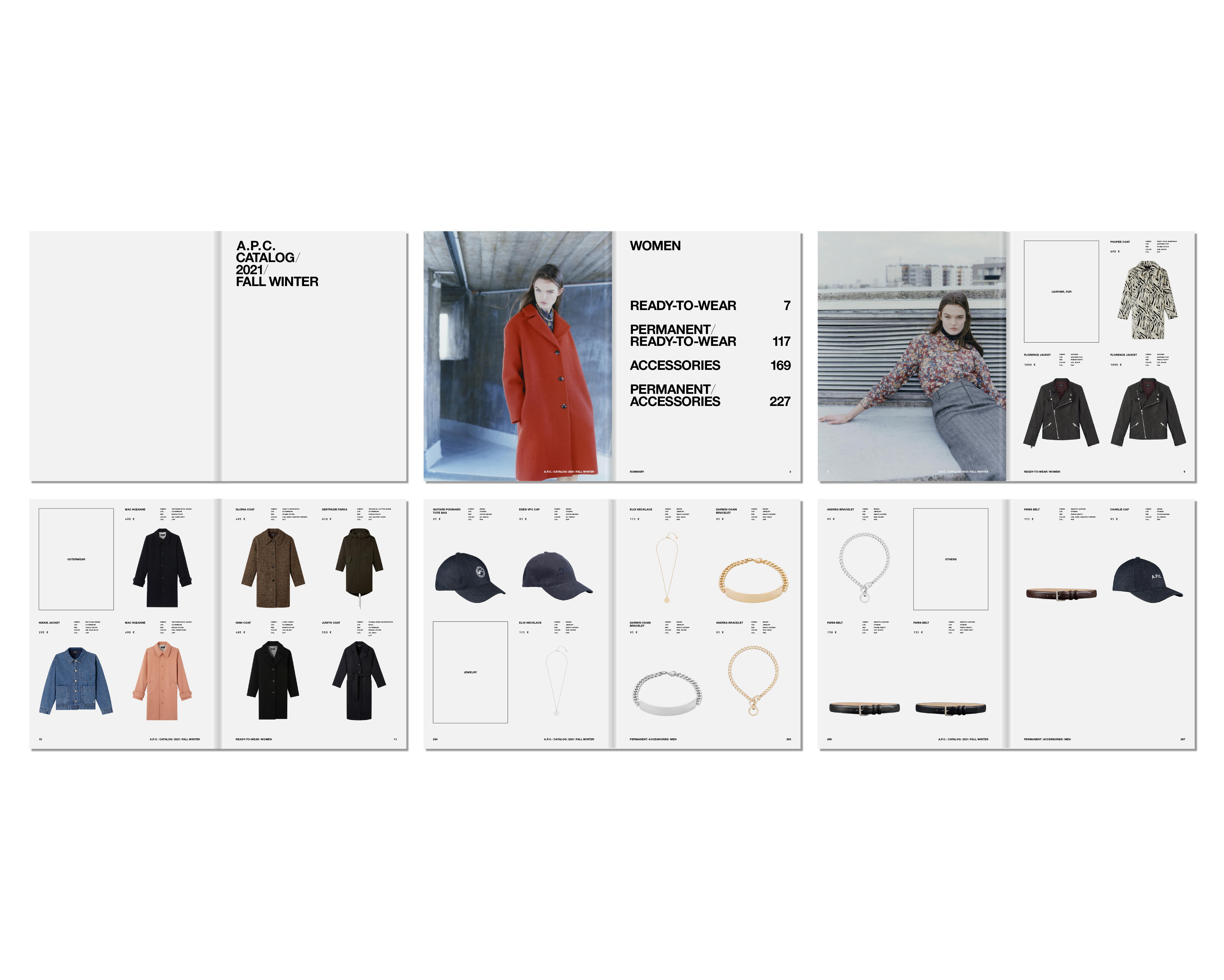 LAYOUT, A.P.C., FW21, 2021