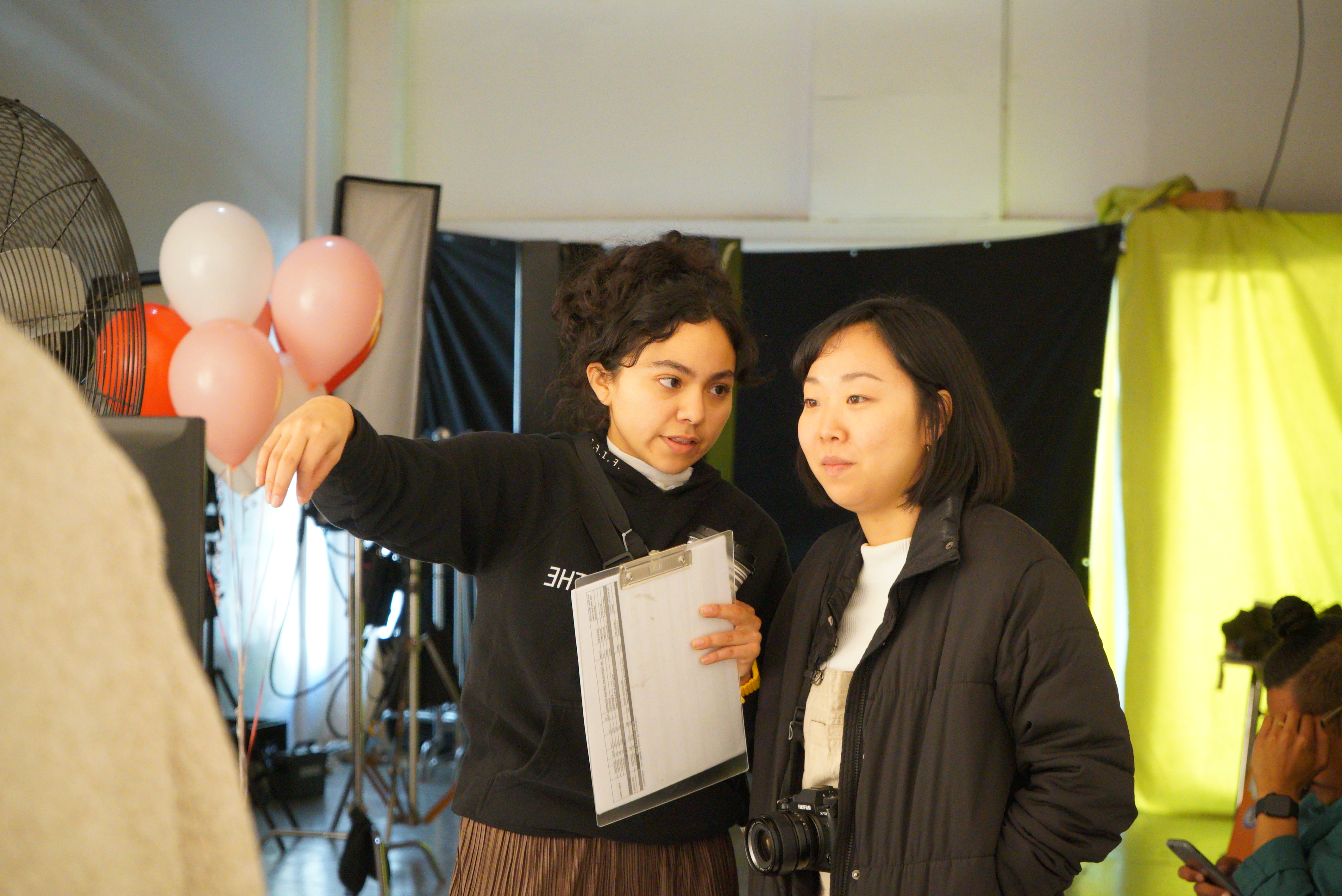 On set for BEAUTY STANDARDS (2019)