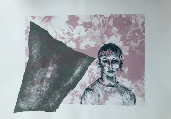 Ohne Titel, Radierung, 41,5 x 32cm, 2023