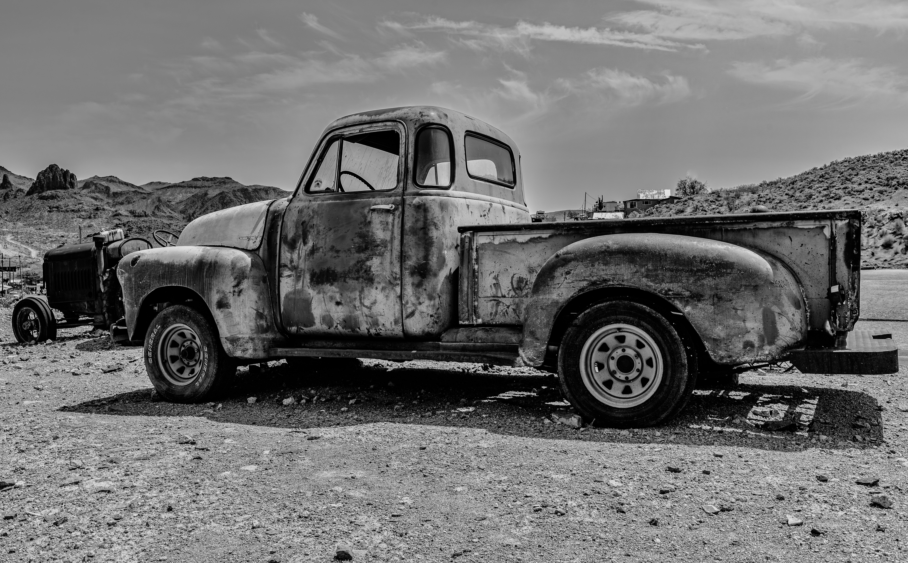 Oatman, ancienne ville minière (or). Arizona, Comté de Mohave, traversé par la route 66.