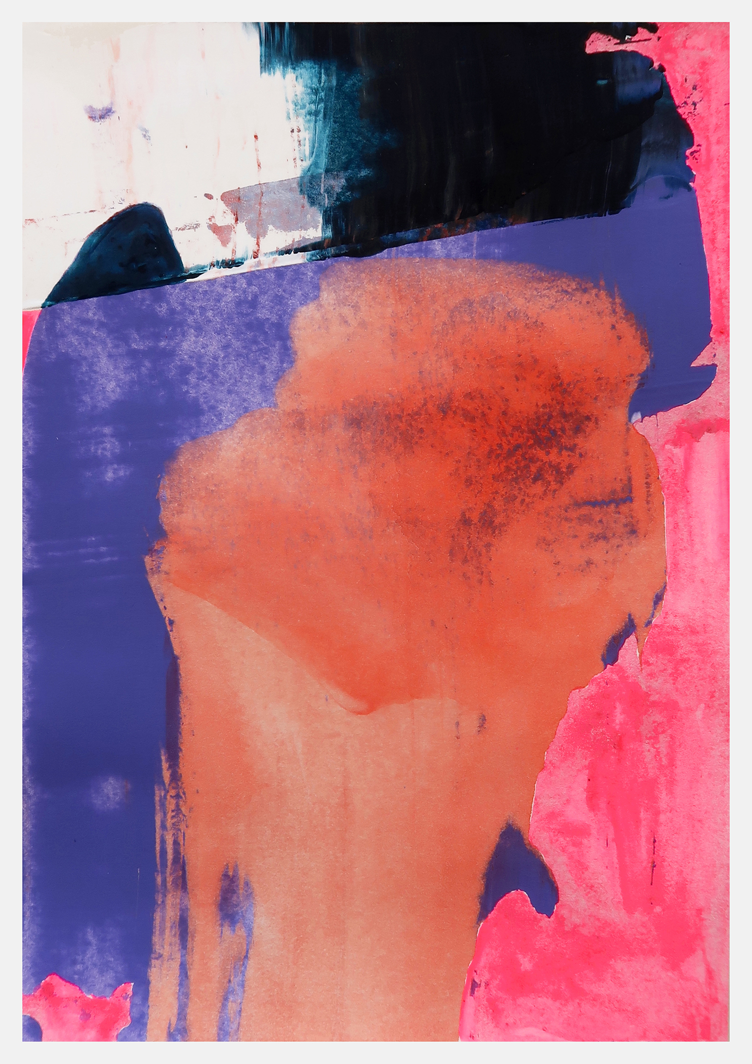 Untitled 583, 2022, Acrylic on paper, 21x14.8cm