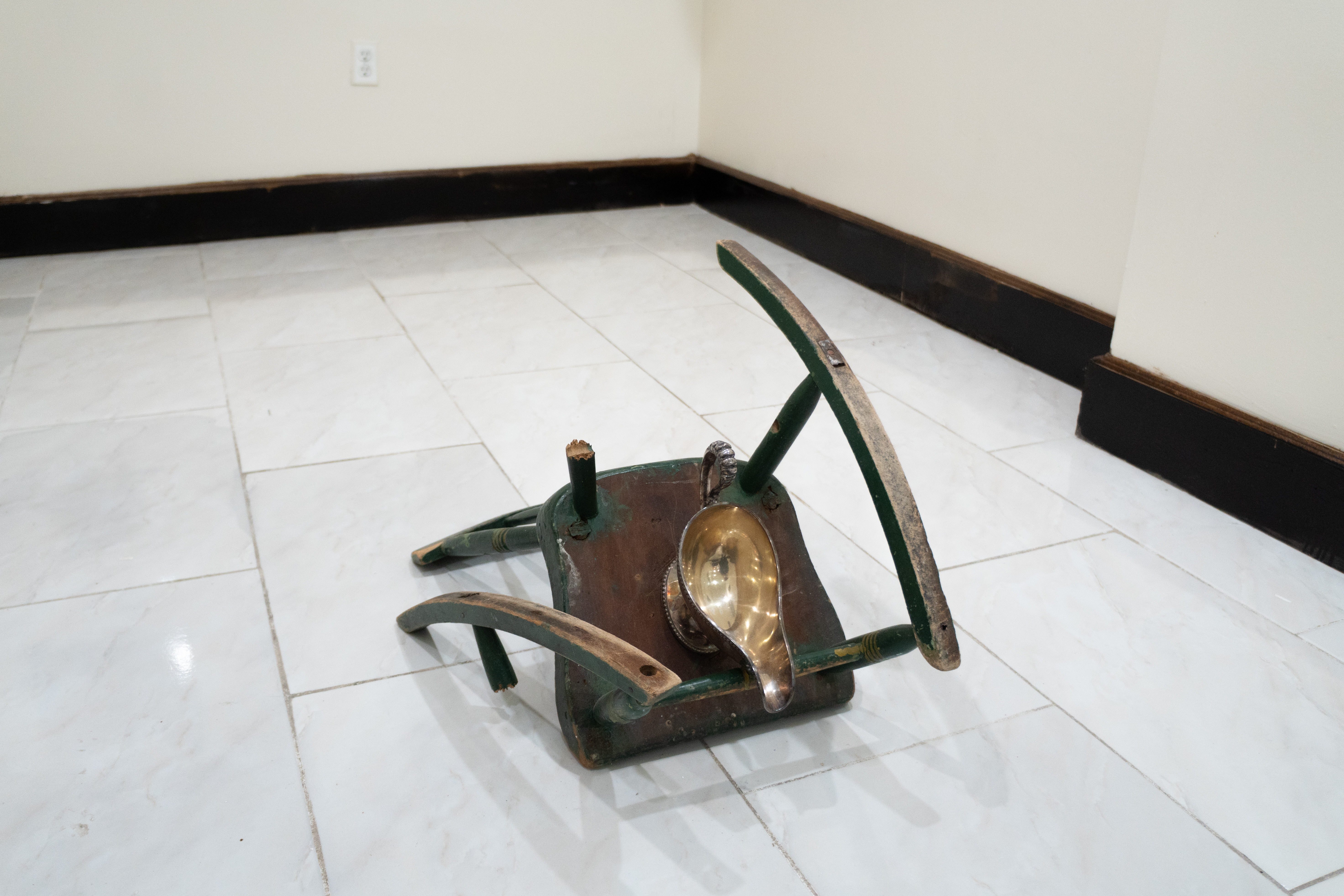 Thankful Rose, 2025, Chair, gravy boat Photo Credit: Jonathan Leib