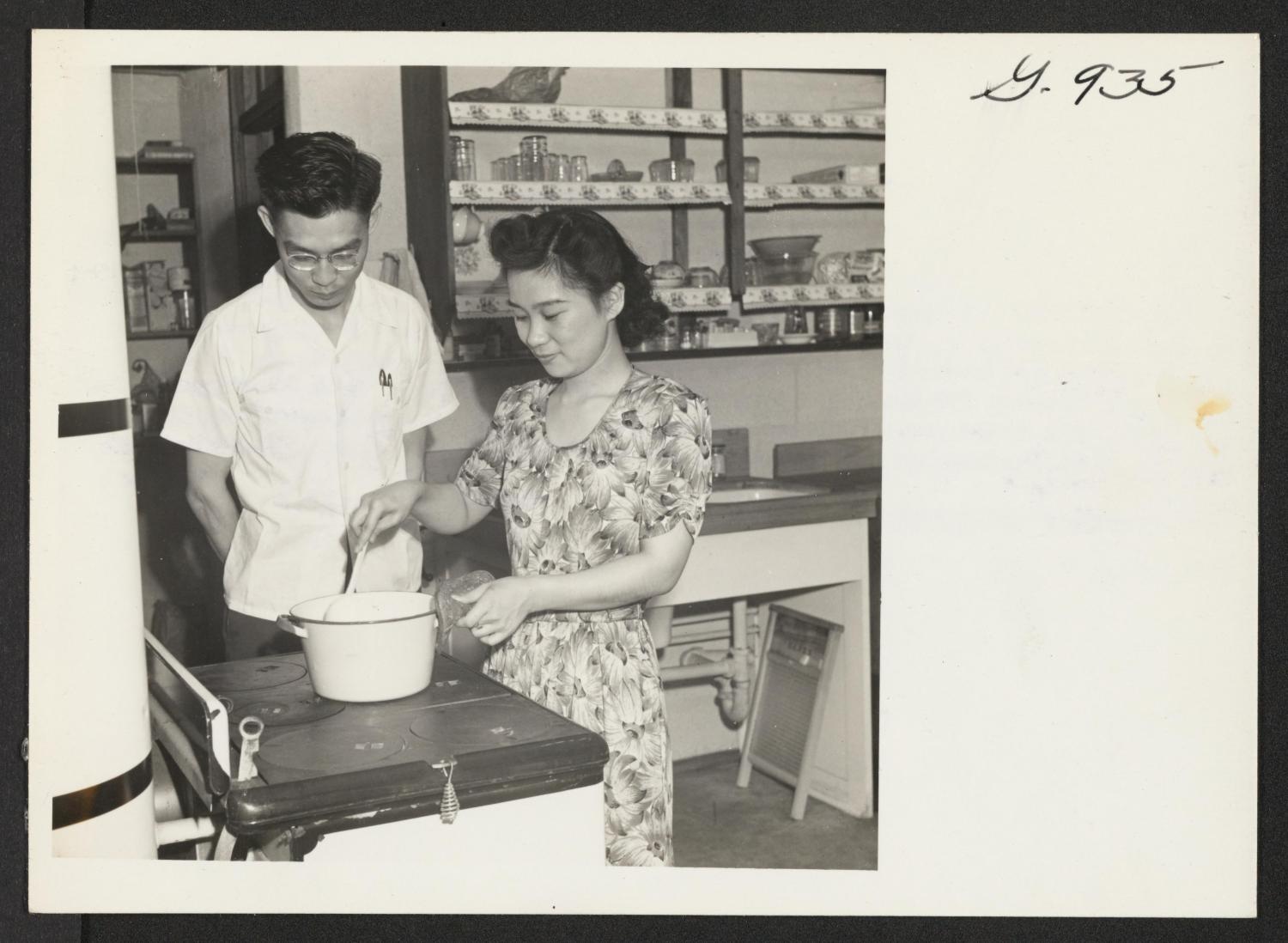 Hiroshi Uyehara with his sister Yuriko