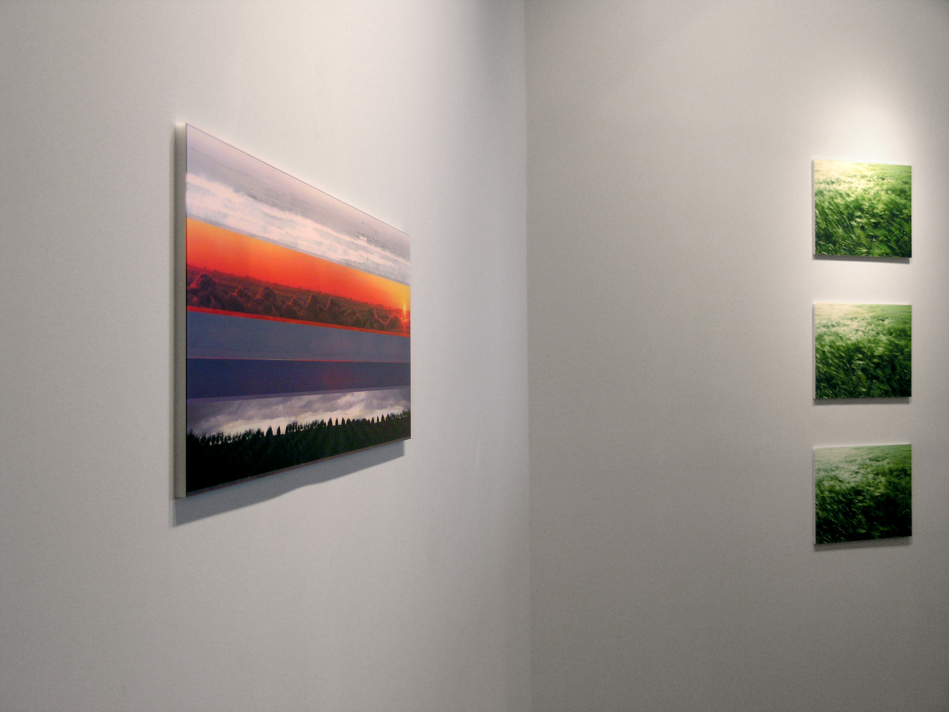 Homeland 3 series and About to Happen series, installation view at ‘Each Day At Noon’, Hammer Museum, Los Angeles, California, 2012.