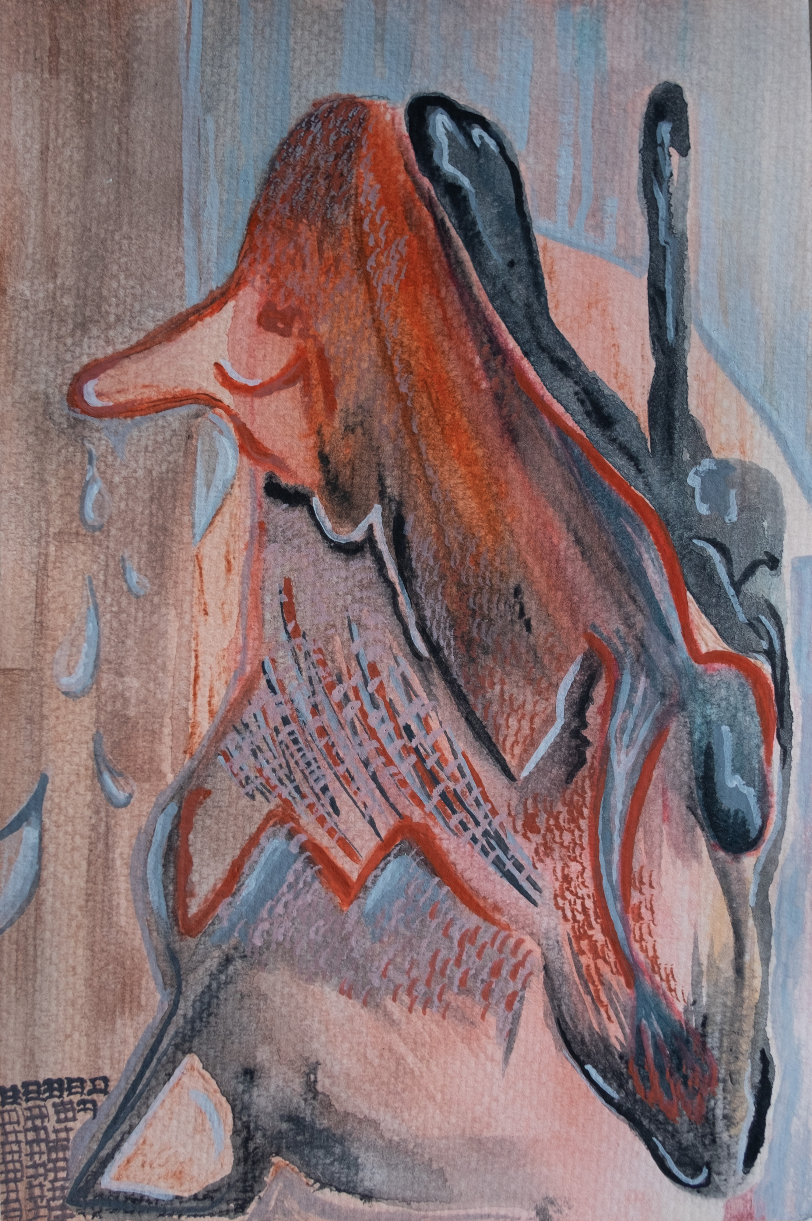 long nez, 5.3 x 8.7 in. 