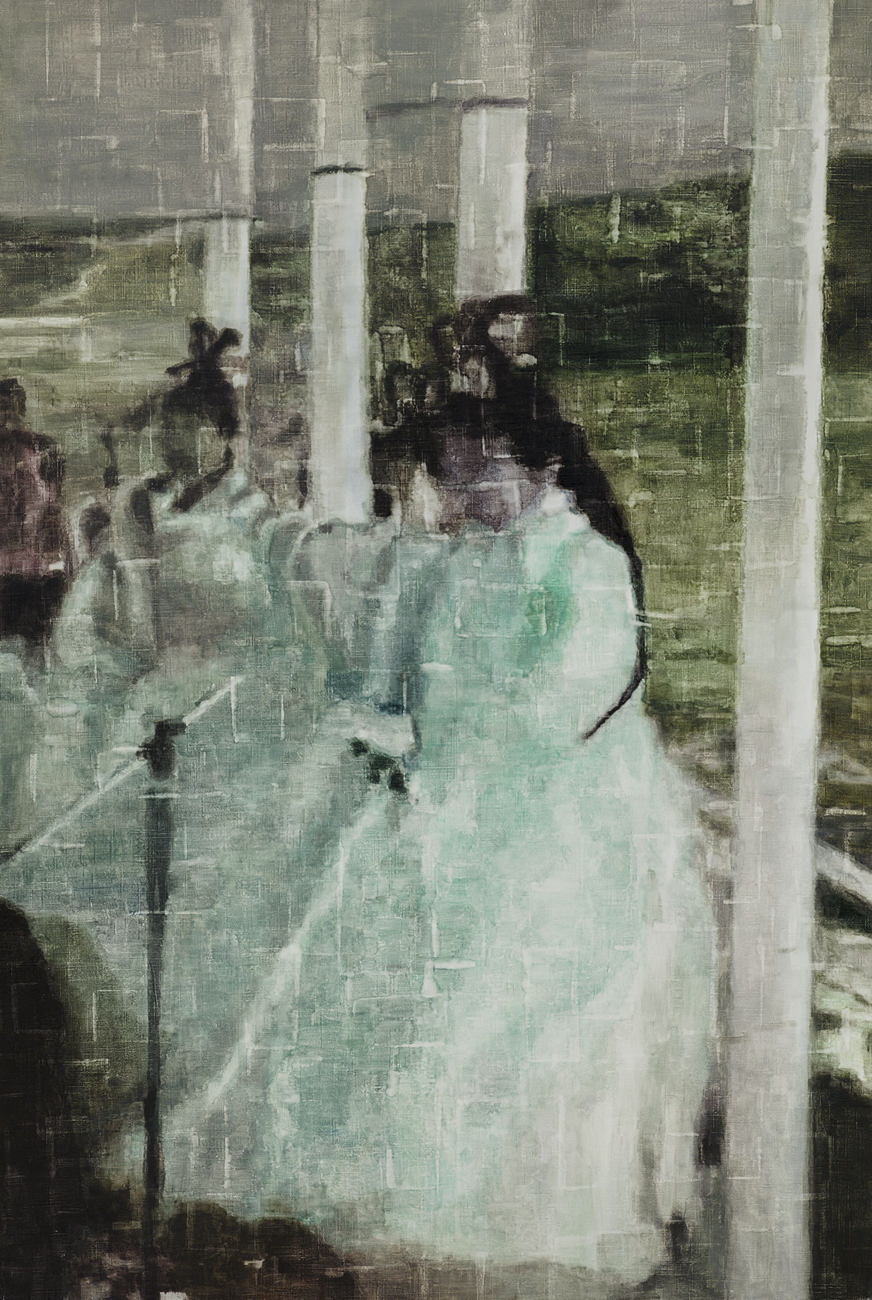 선녀/2017/리넨에 유채/194x130cm