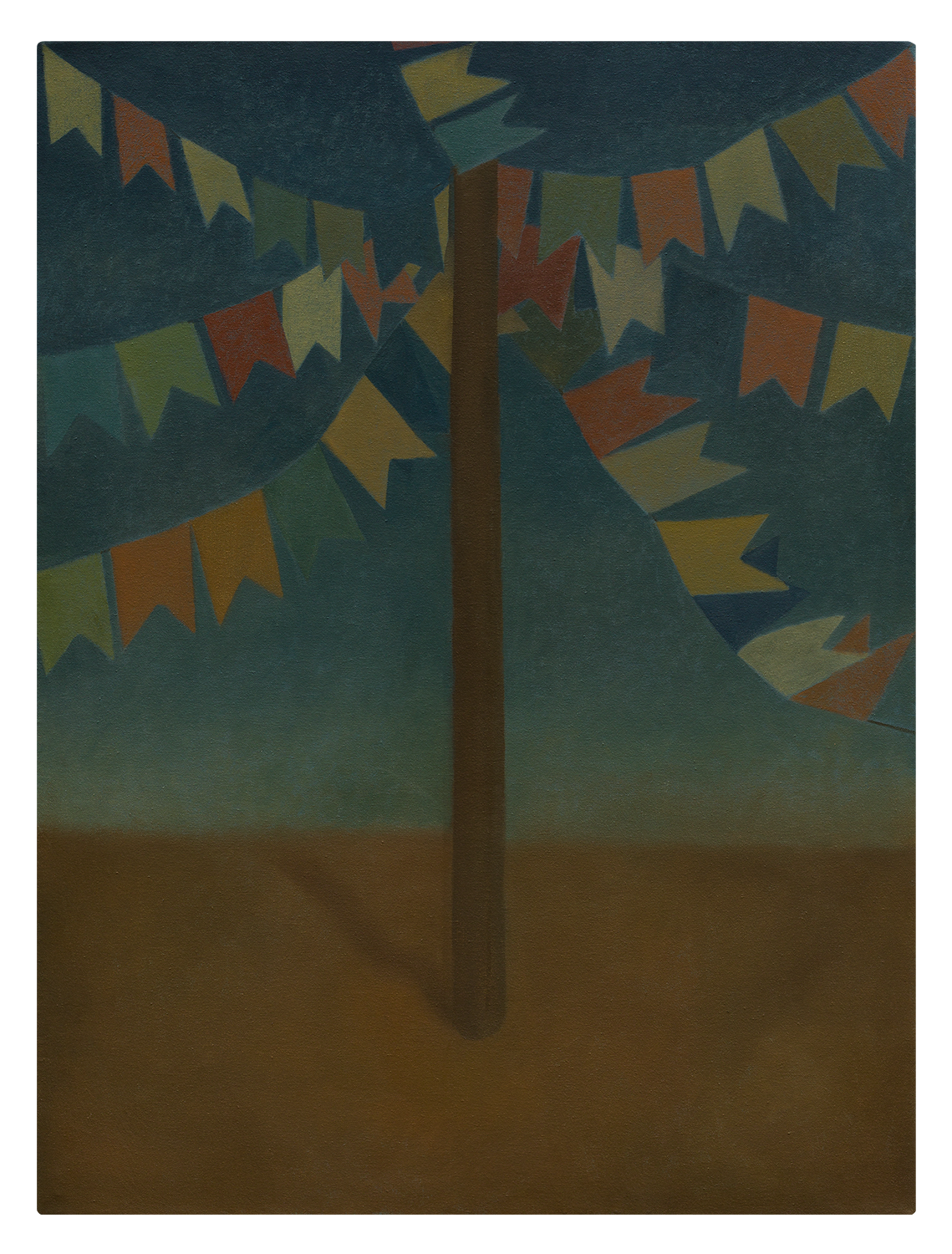 "Bandeirinhas", 2023, óleo sobre tela