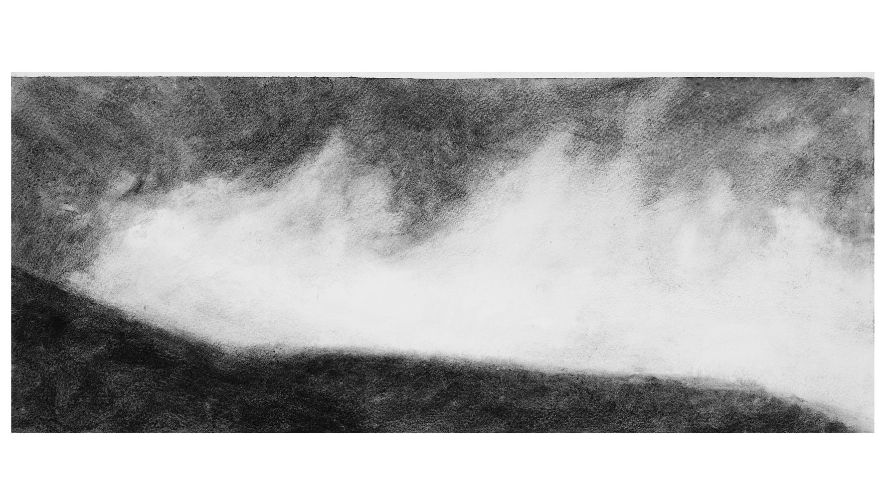 Pente (XIII) [Slope (III)]gouache on paper20,5 x 49 cm, 2024