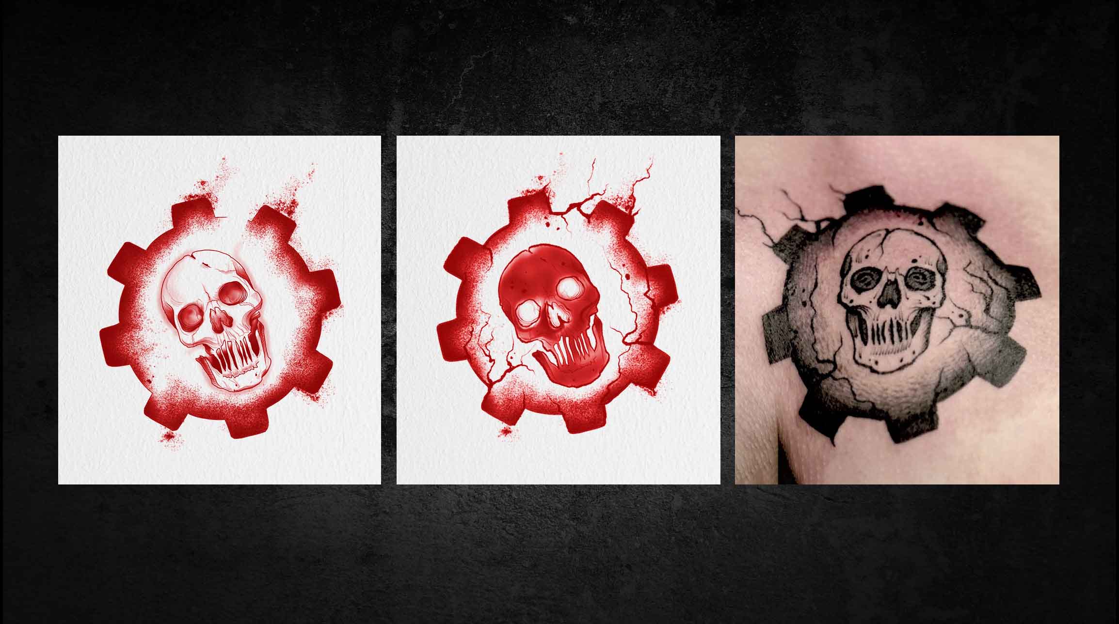 Heres a pic of the Gears of War piece from
