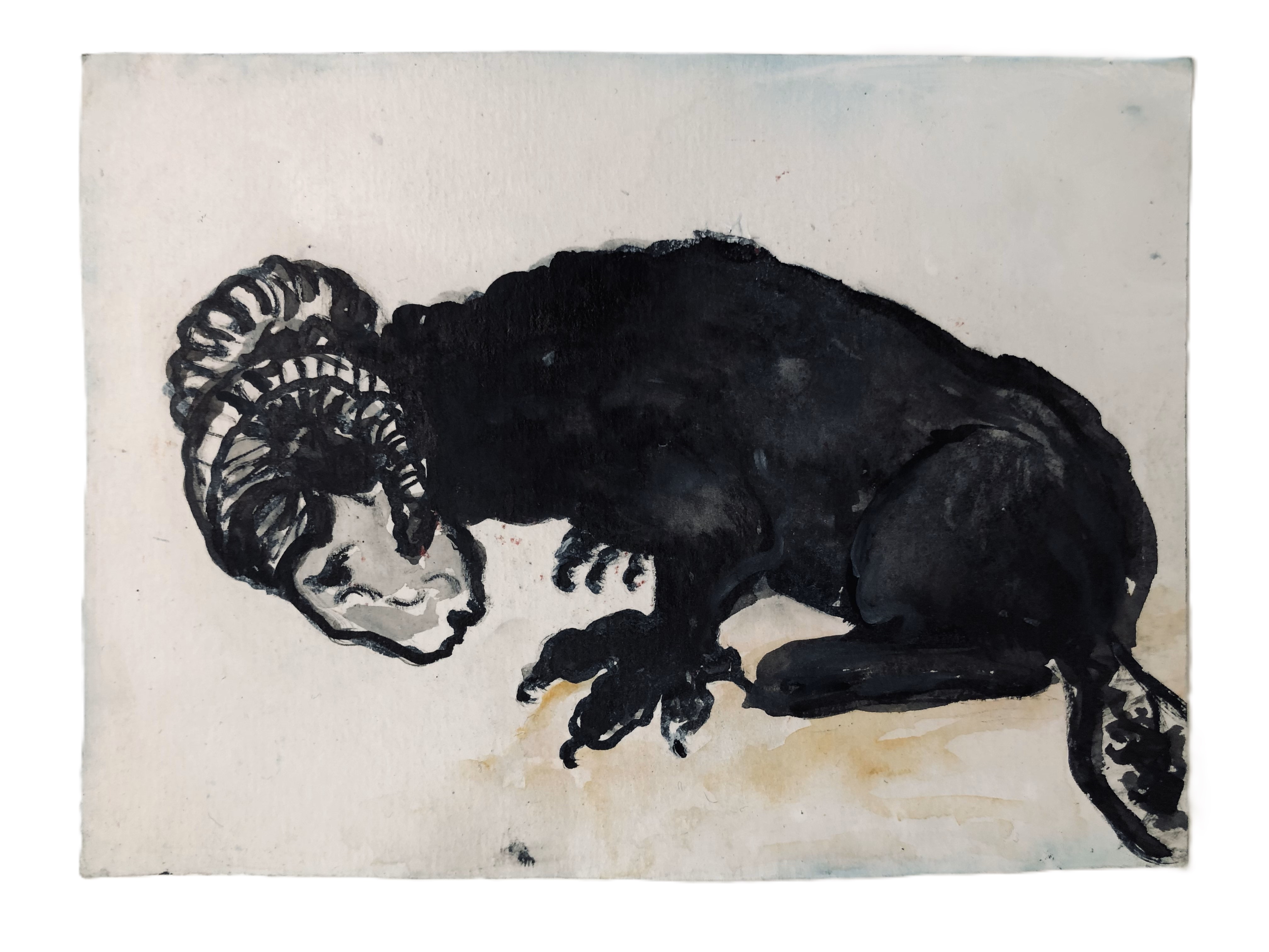 N.C. - Mixed media on paper - 12x16 cm