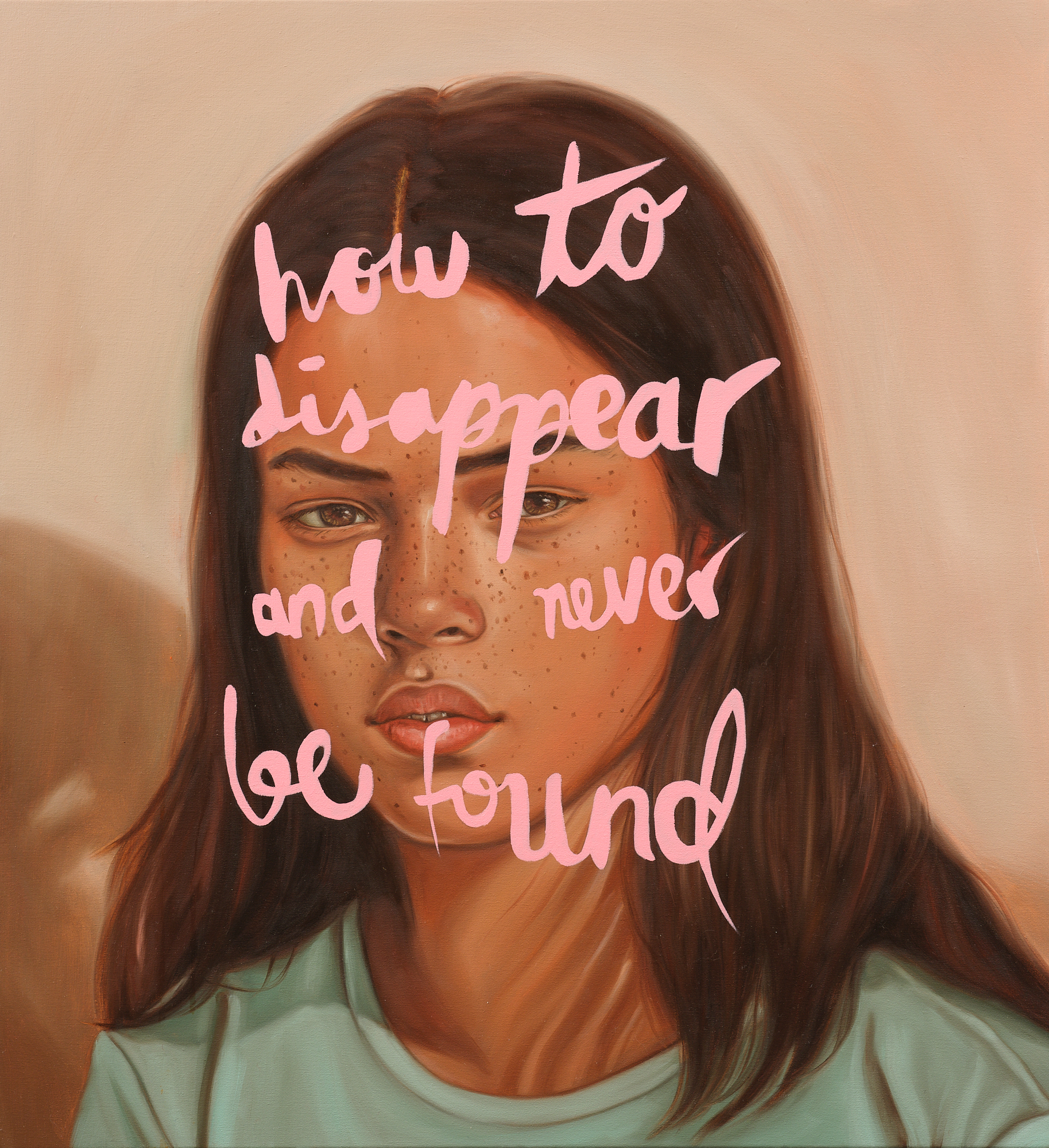 How To Disappear, Oil on Canvas, 560 x 610mm, 2024