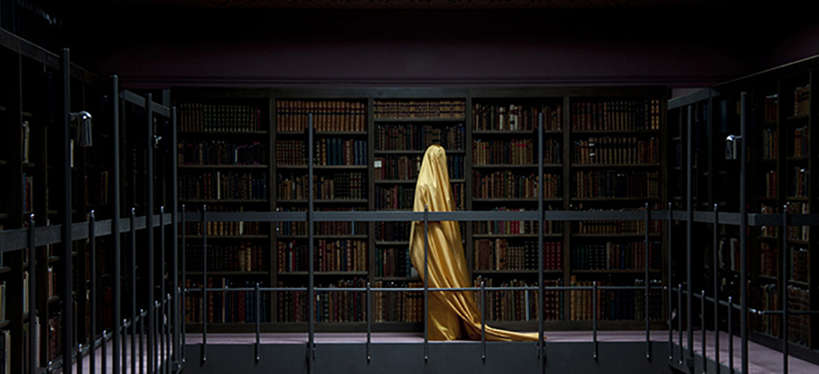Books and Yellow Veil, 105 × 48cm. 2013