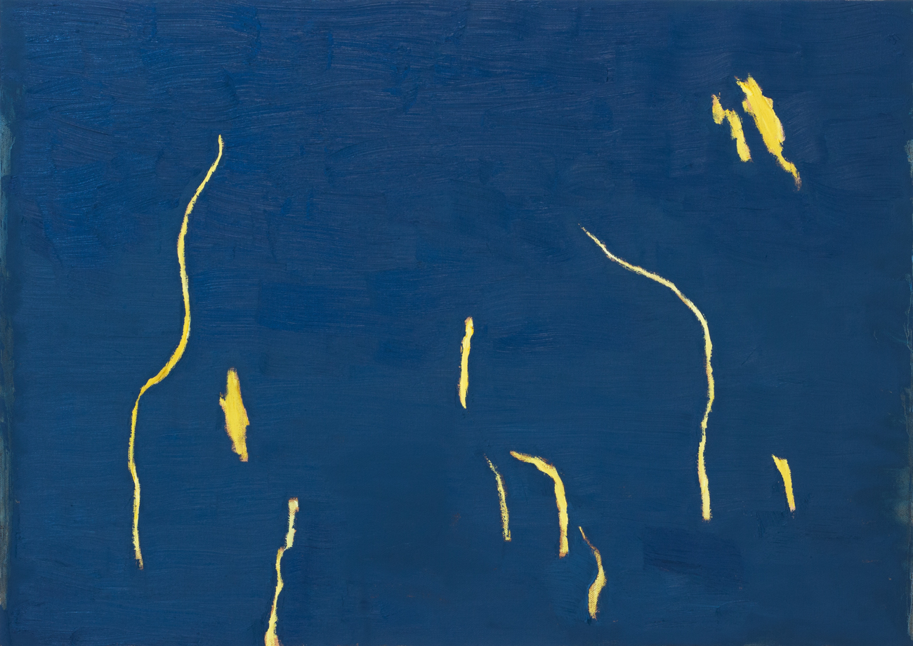 Raios, 2017, &oacute;leo sobre tela, 50 x 70 cm