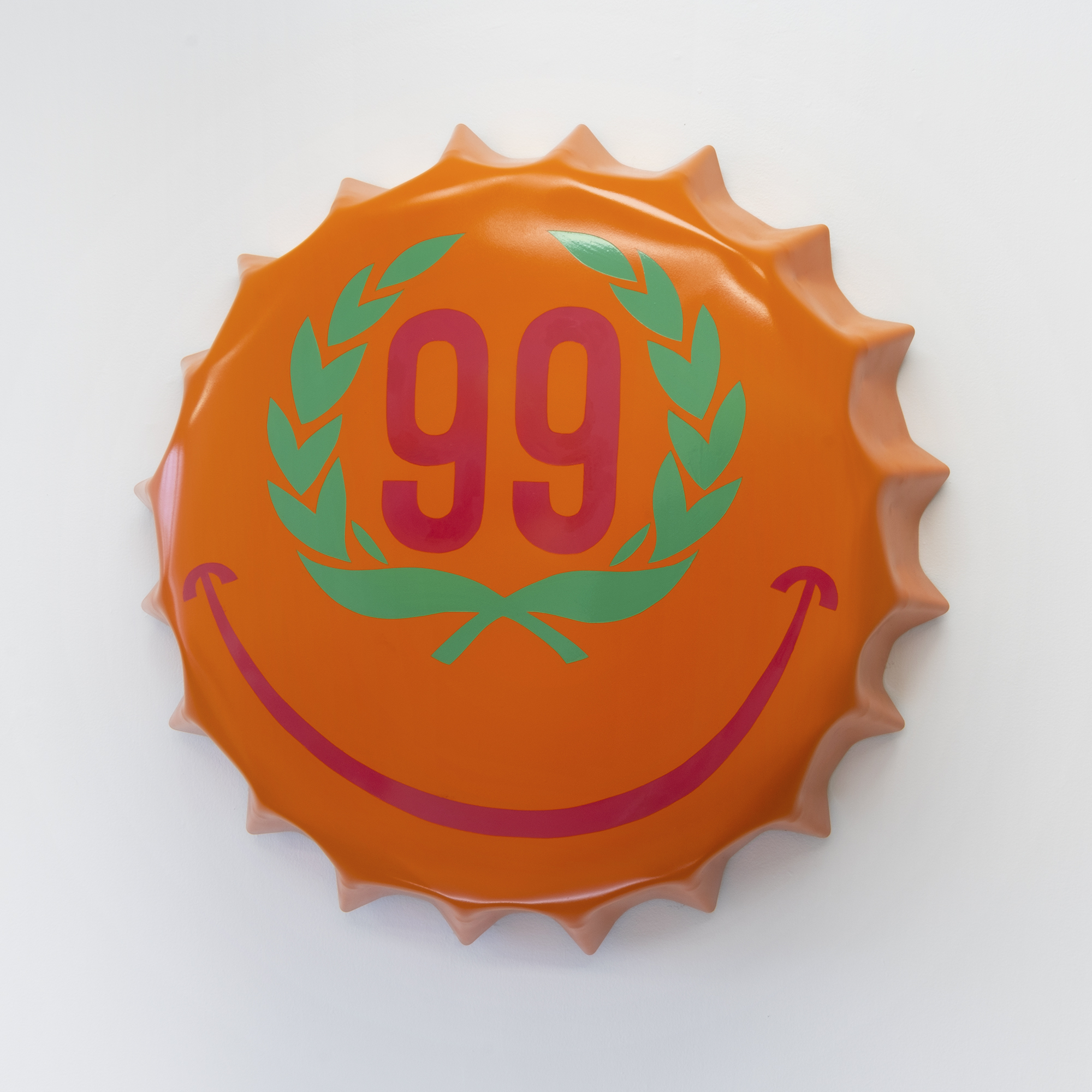 Ranch, 2015Enamel on shaped steel33”&nbsp;︎ 33”&nbsp;︎ 6”