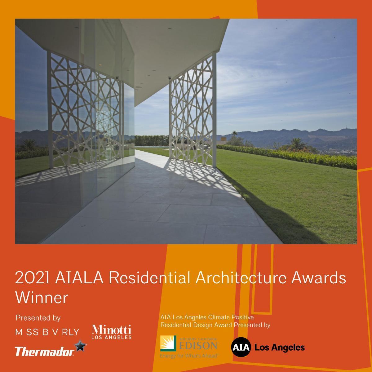 May 2021, House of Seven Screens AIALA Citation Award 
