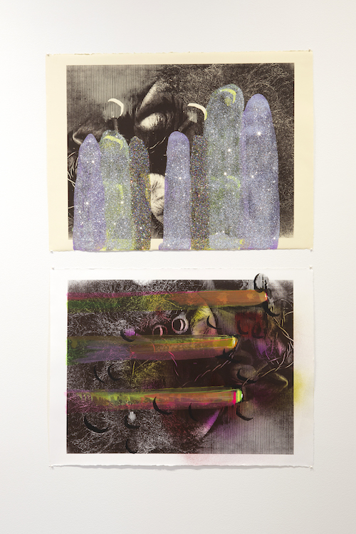 Everything You Need, version whatever g and h, Silkscreen on paper with mixed media, 2015