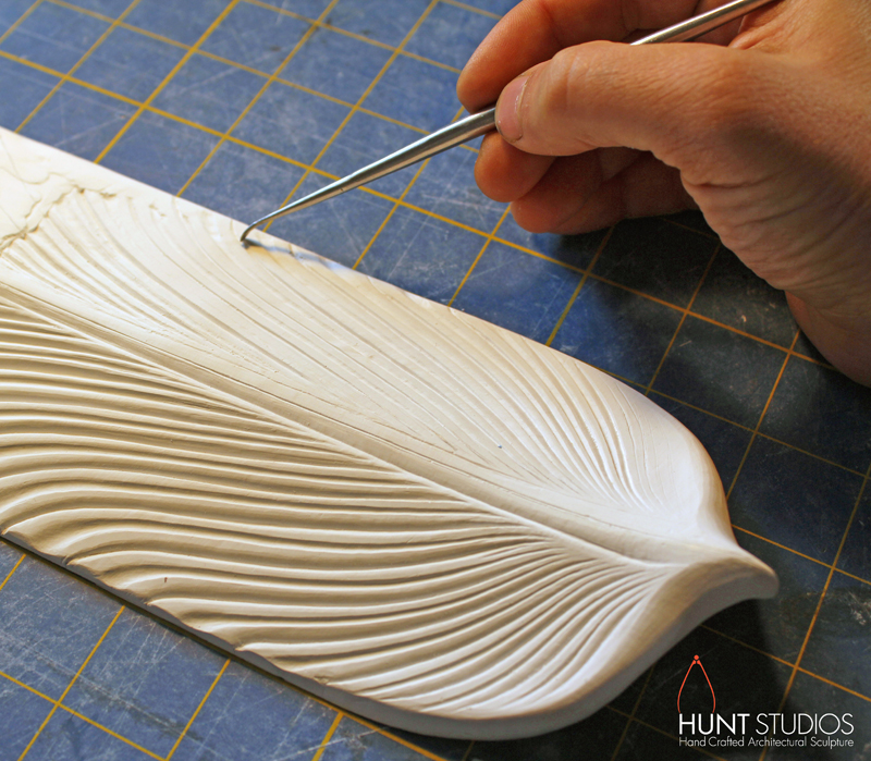 Handcarving papyrus tiles