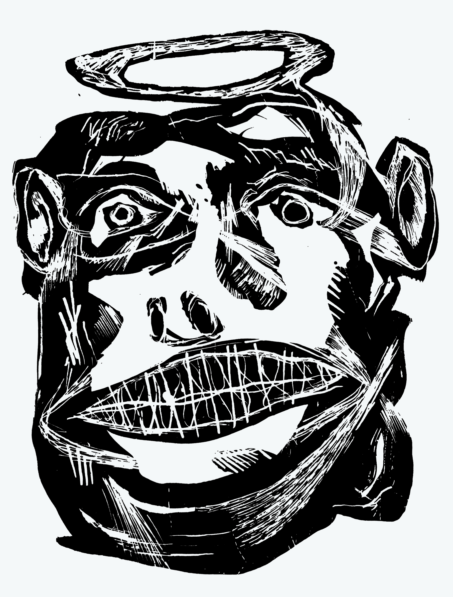 Dent1screen print on paper, printed by Minesweeper Collective, edition of 20, 30x20cm, 2013