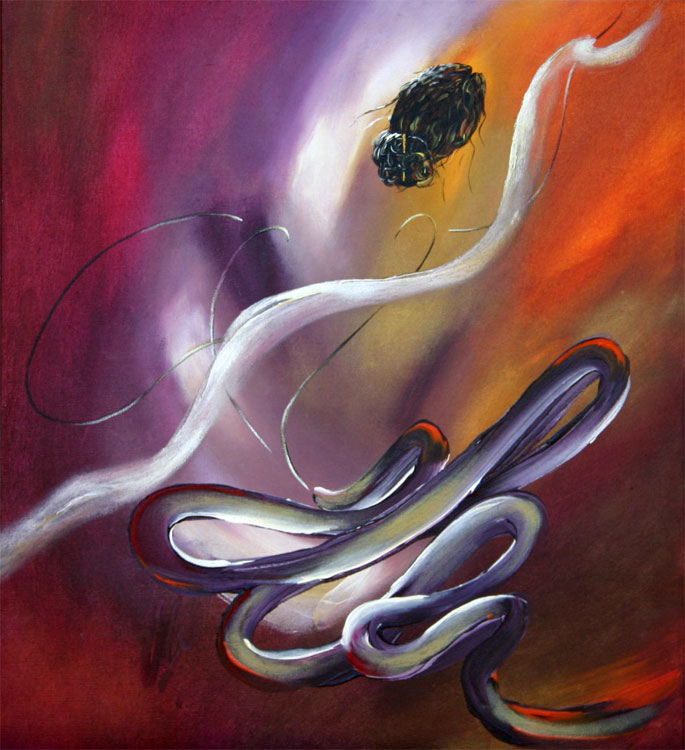  "Évasion" (50x45) Acryl/Canva