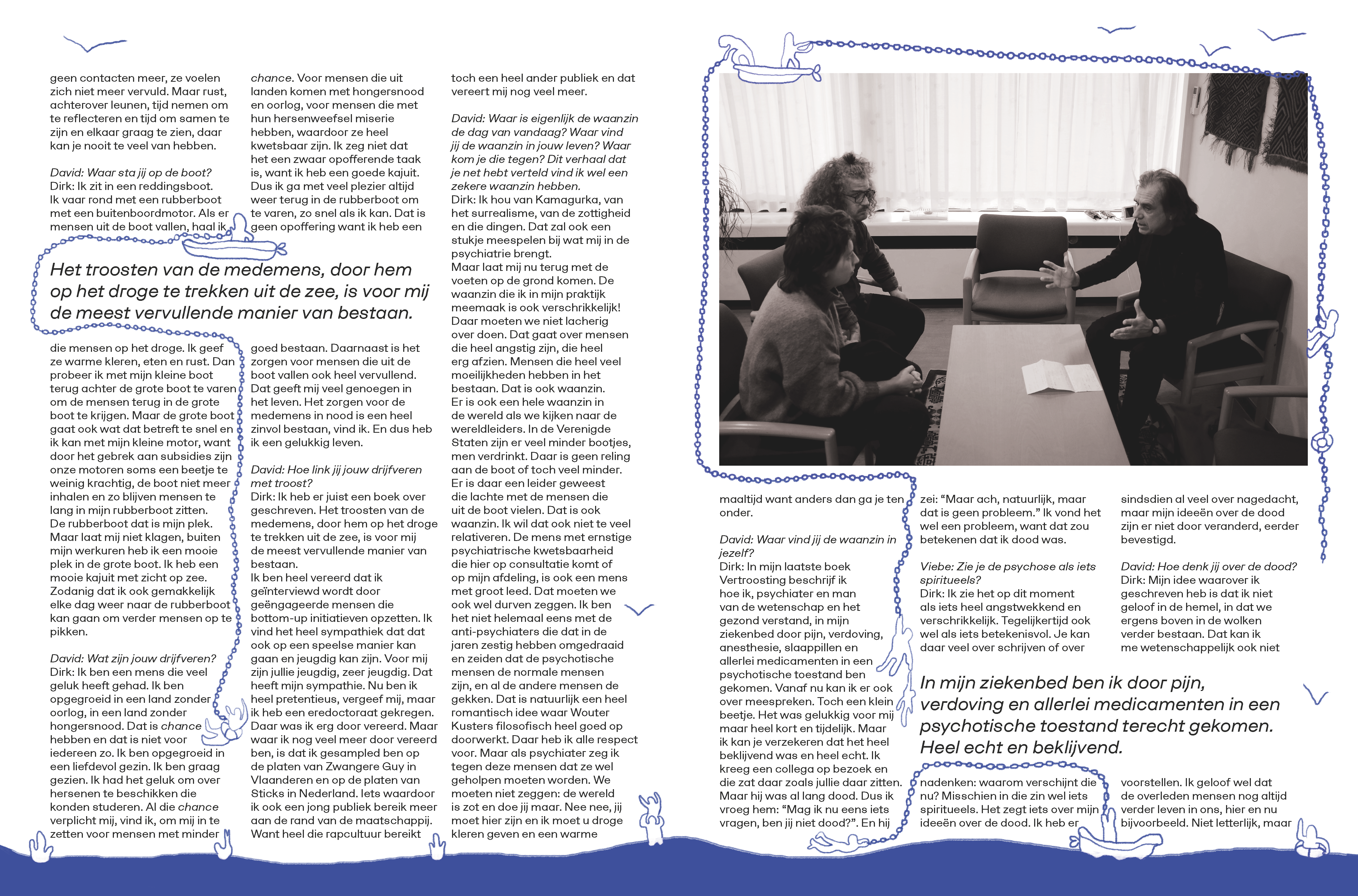 "Over varen" interview with Dirk De Wachter for Coconuts - 2023