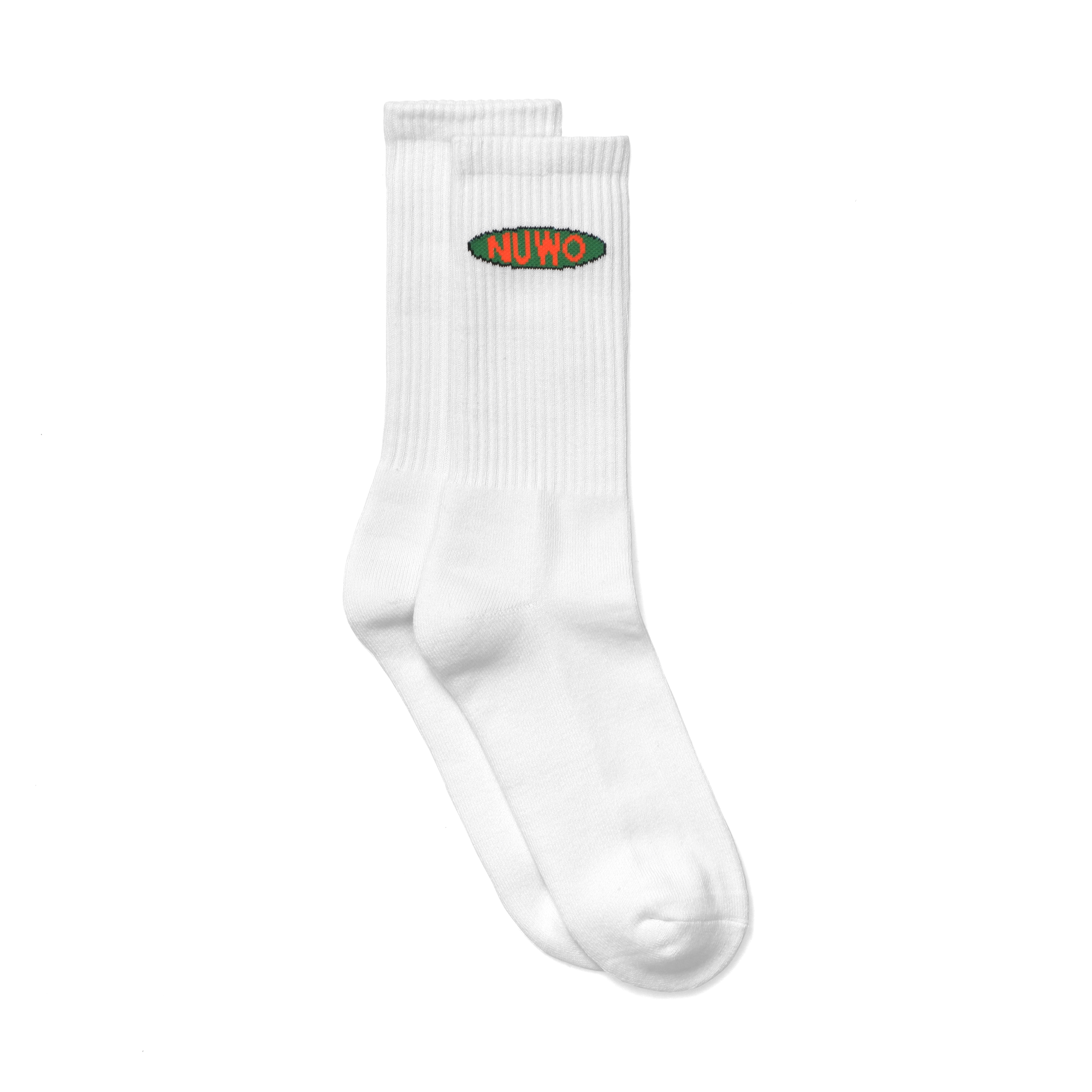 Logo socks (white) — NUWO