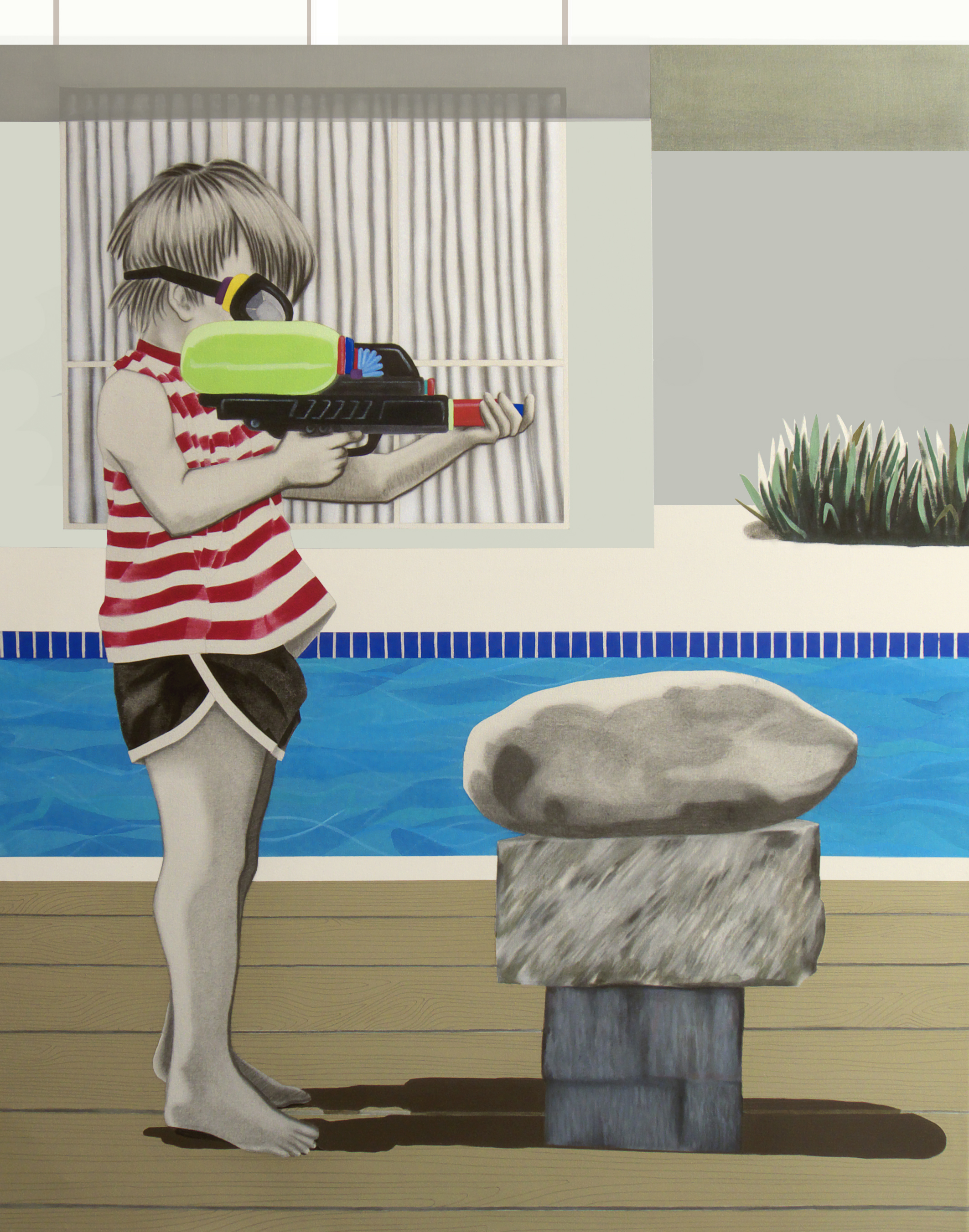 UNTITLED | Acrylic and pencil on unprimed canvas | 150 x 120 cm