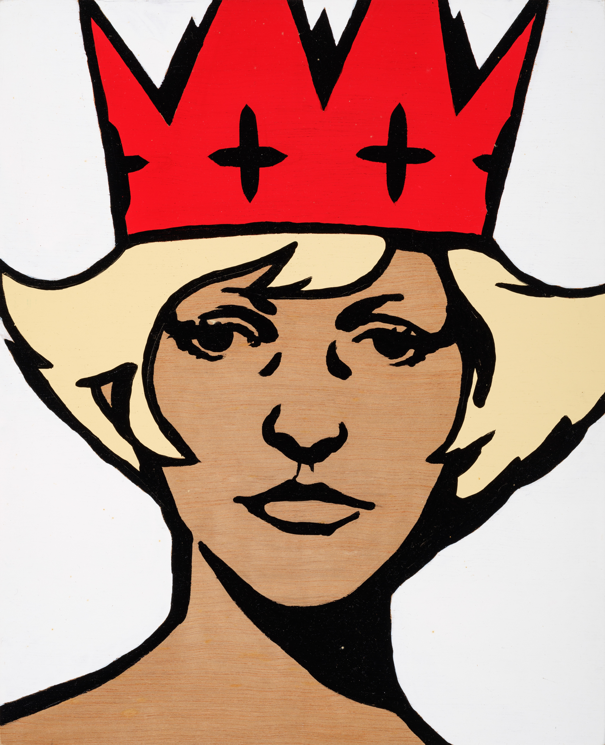 제목 미상, 2007, 나무패널에 에나멜, 40 x 32.5cmNo Title, 2007, enamel on wood panel, 40 x 32.5cm