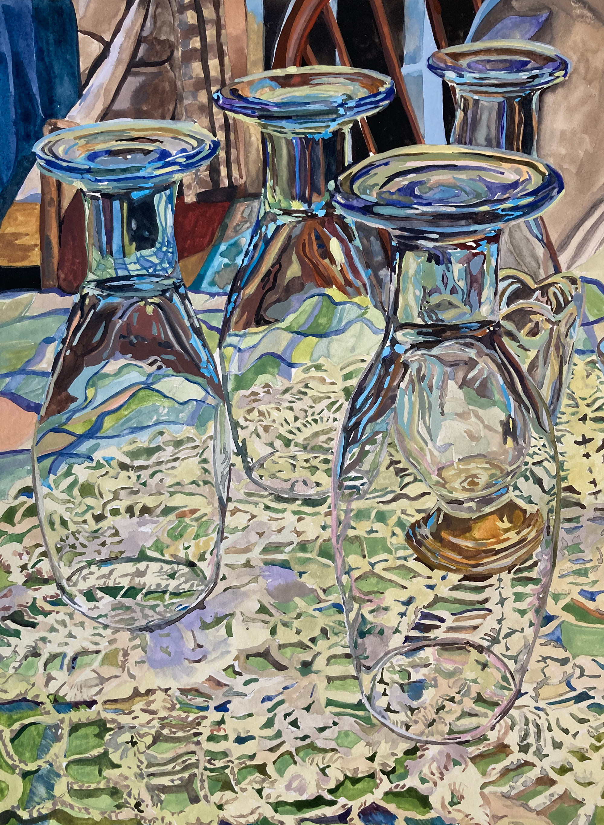 Watercolor on Bristol, 9x12 in