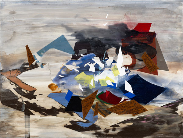 Untitled, acrylic on board 18x24", 46 x 61cm 