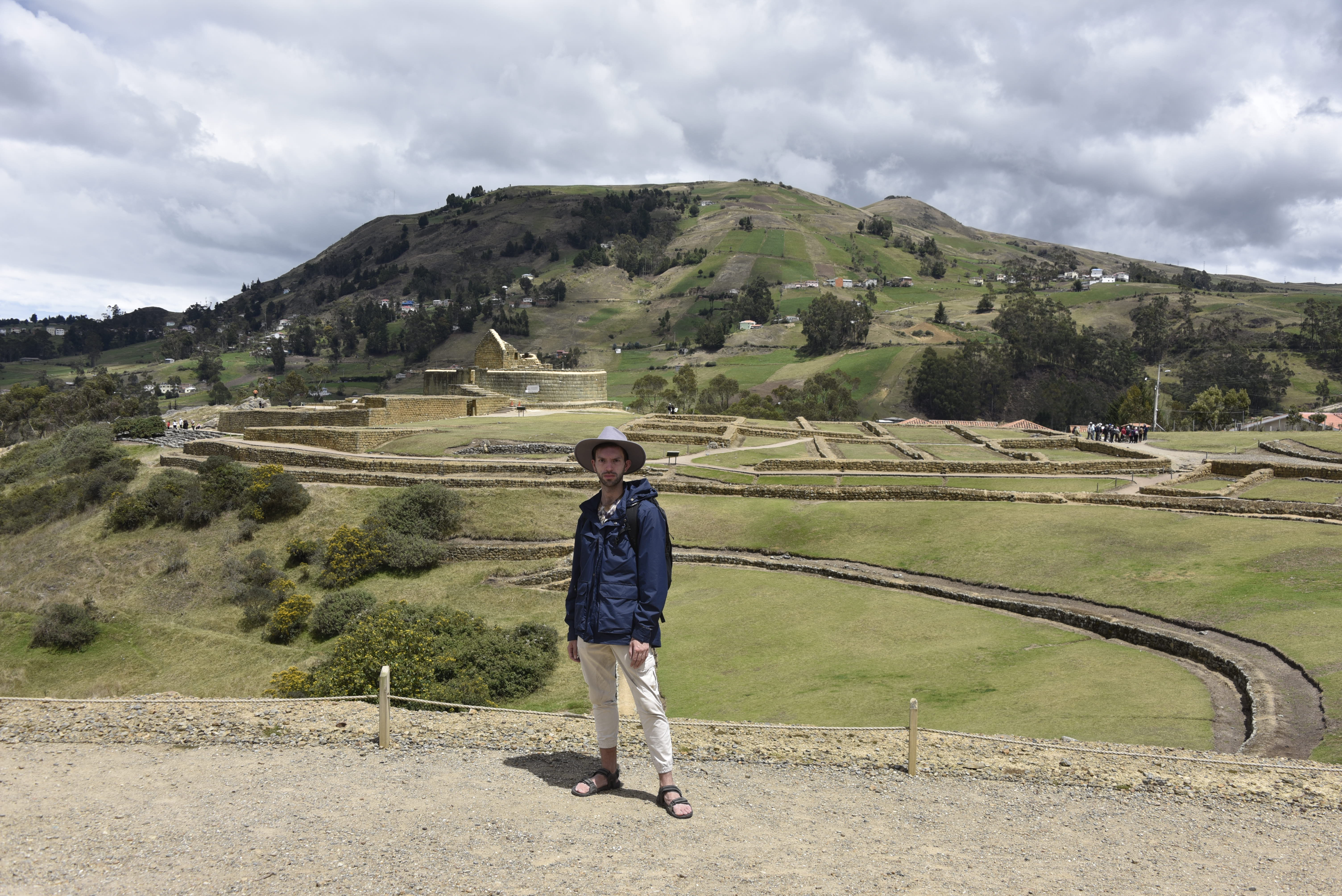 Derek Russell during field research at Ingapirca Incan archeological site Cañar, Ecuador