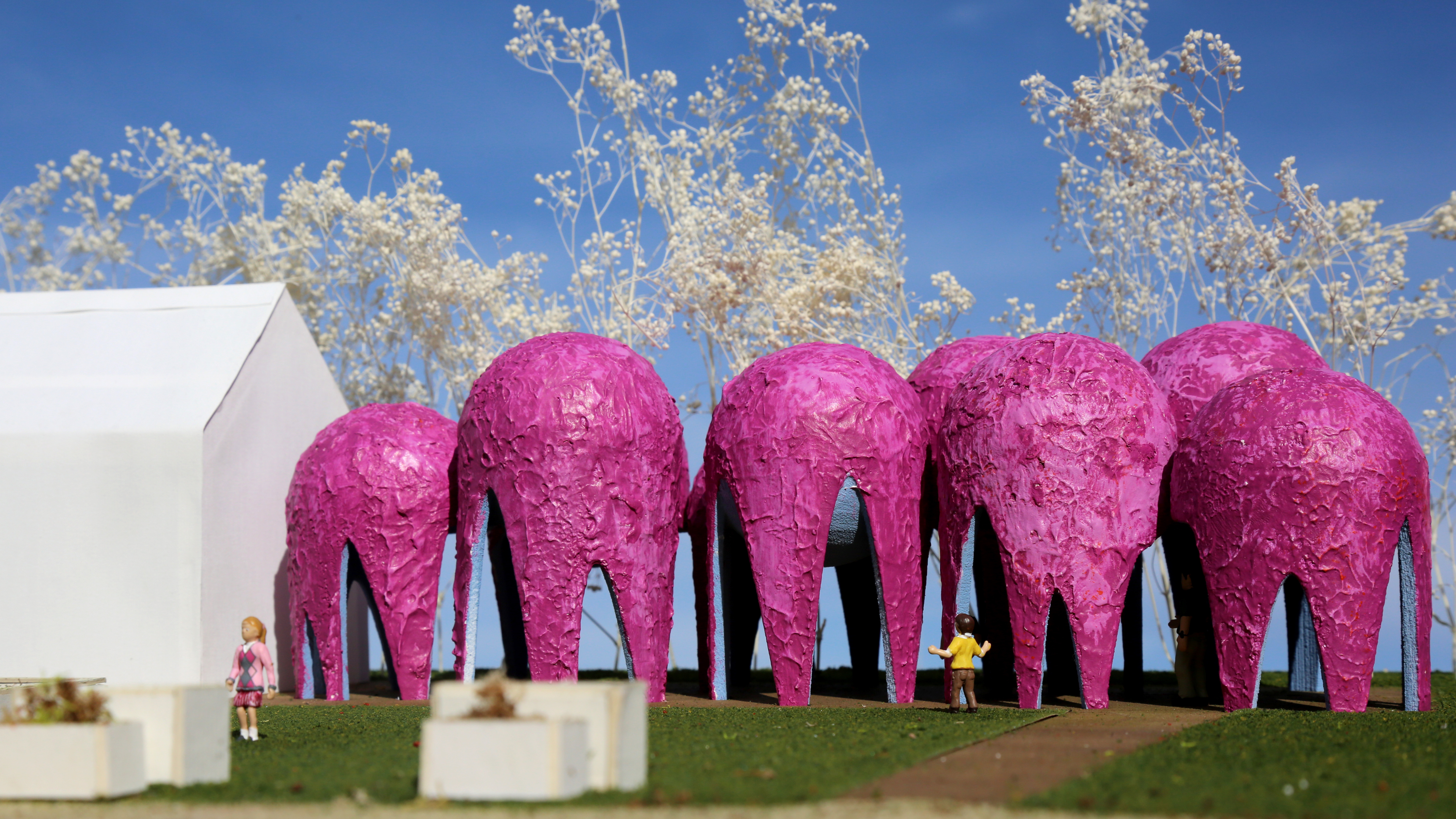 Model of Proposed New Roof