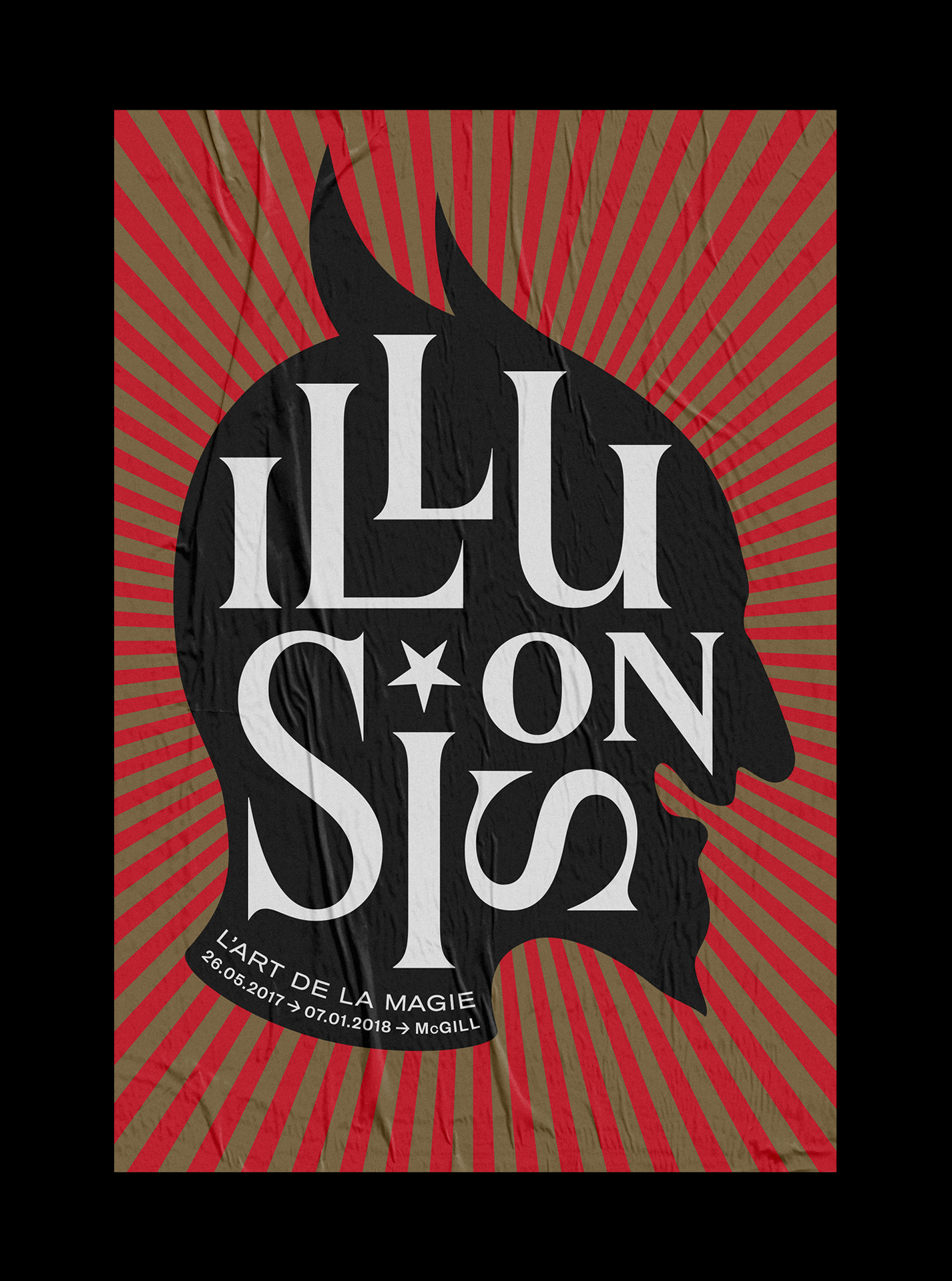 Poster for the Exhibition Illusions &ndash; The Art of Magic at the McCord Museum. Designed&nbsp;at&nbsp;Paprika&nbsp;in&nbsp;2017